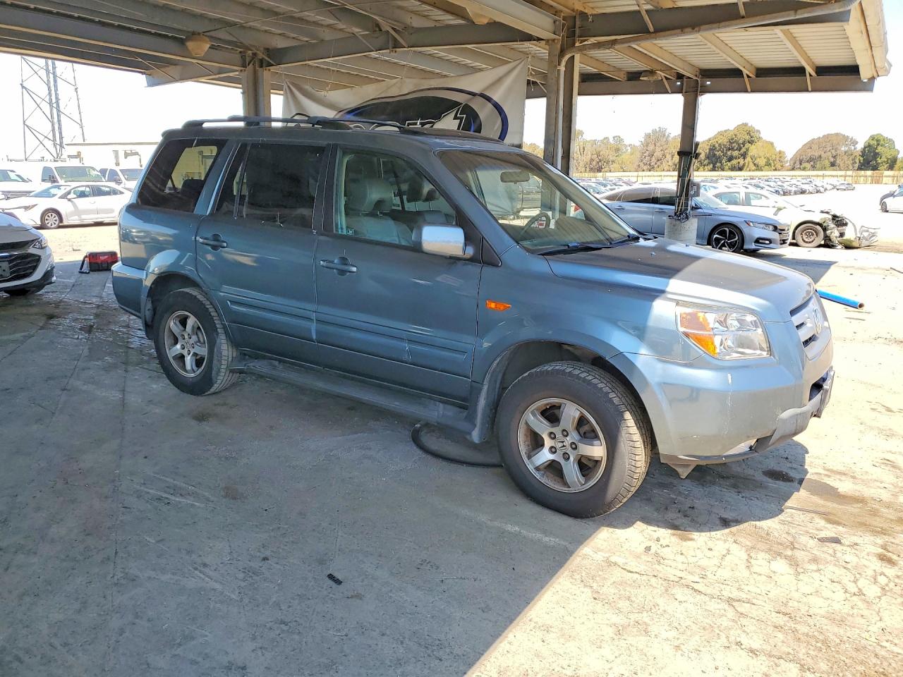 2008 Honda Pilot Exl Blue vin: 5FNYF18788B034760