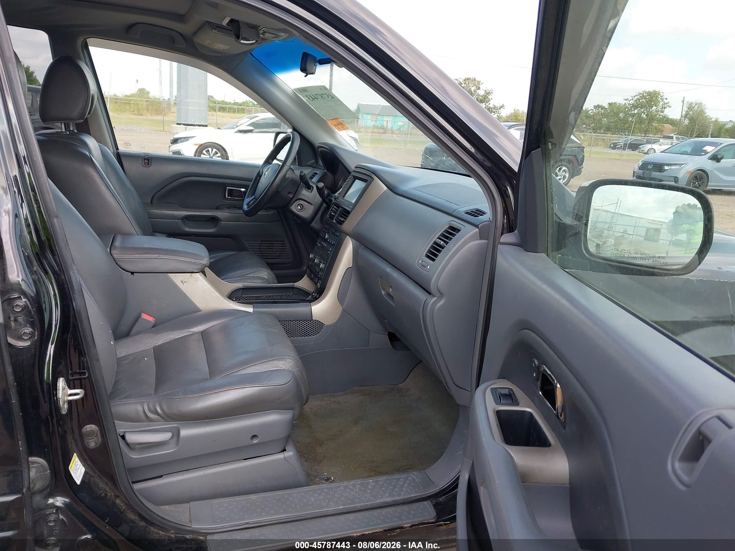 2007 Honda Pilot Ex-l Черный vin: 5FNYF18797B025533