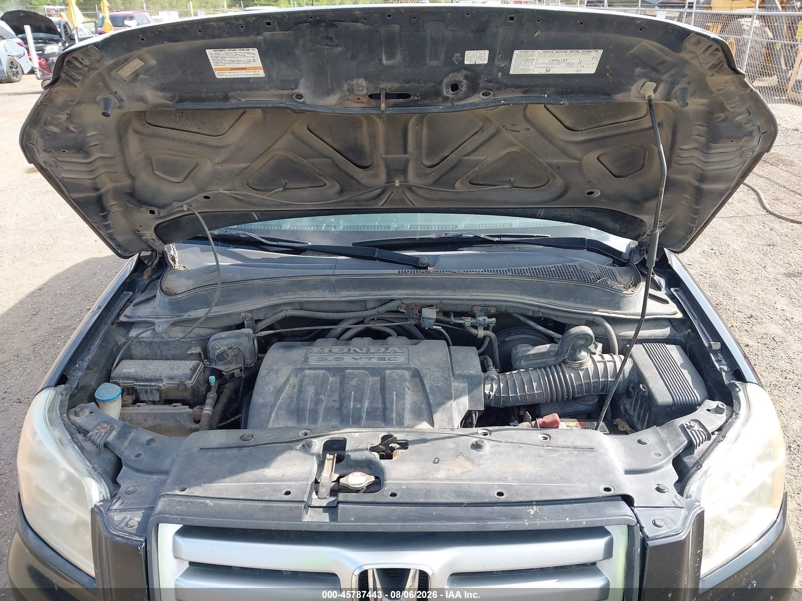 2007 Honda Pilot Ex-l Черный vin: 5FNYF18797B025533