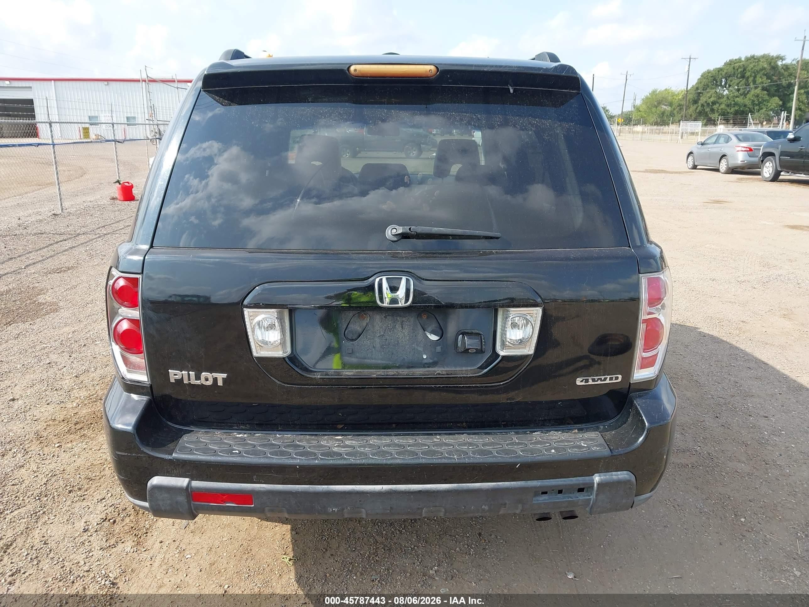 2007 Honda Pilot Ex-l Черный vin: 5FNYF18797B025533