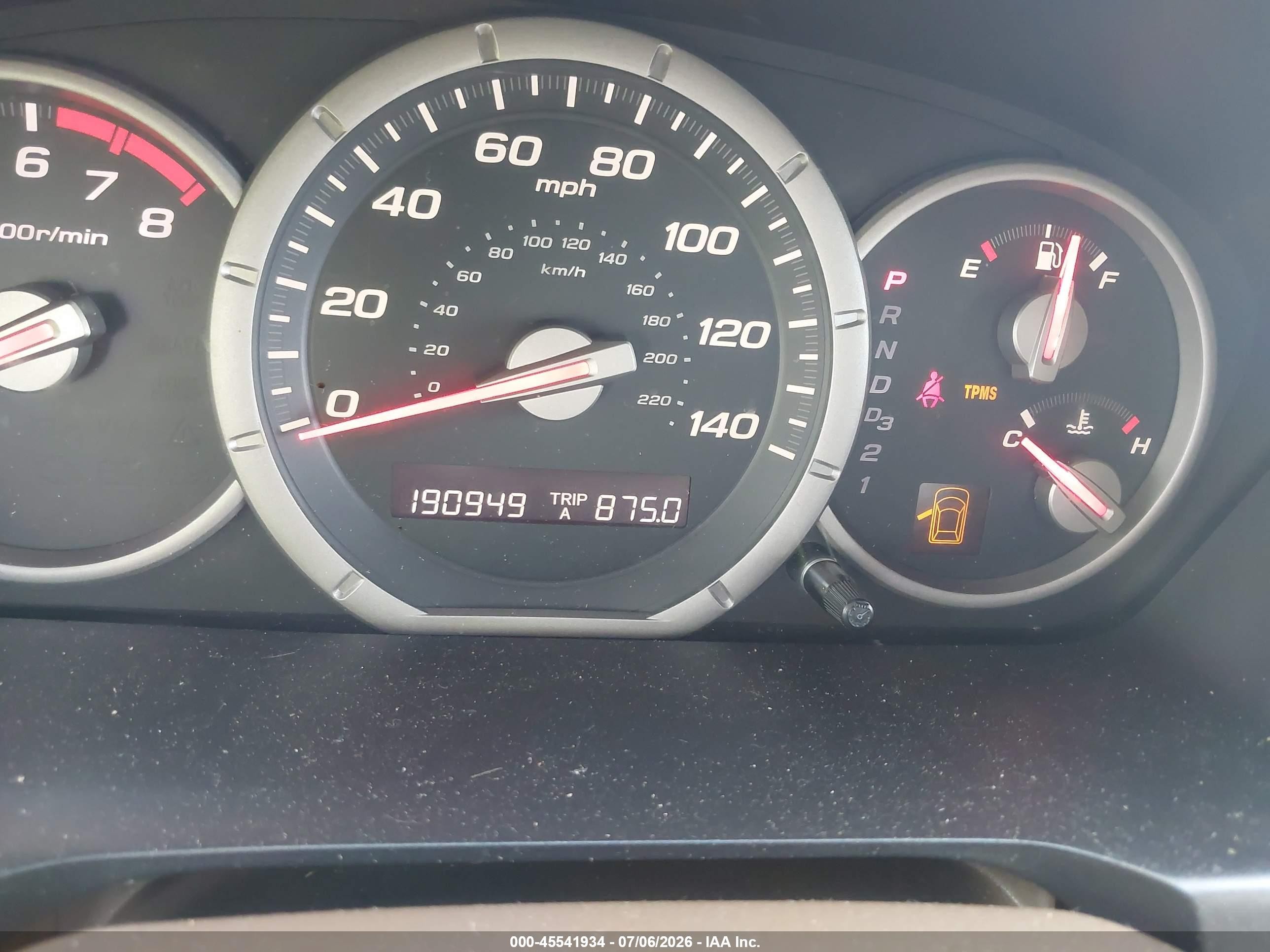 2008 Honda Pilot Ex-l Purple vin: 5FNYF18798B024335