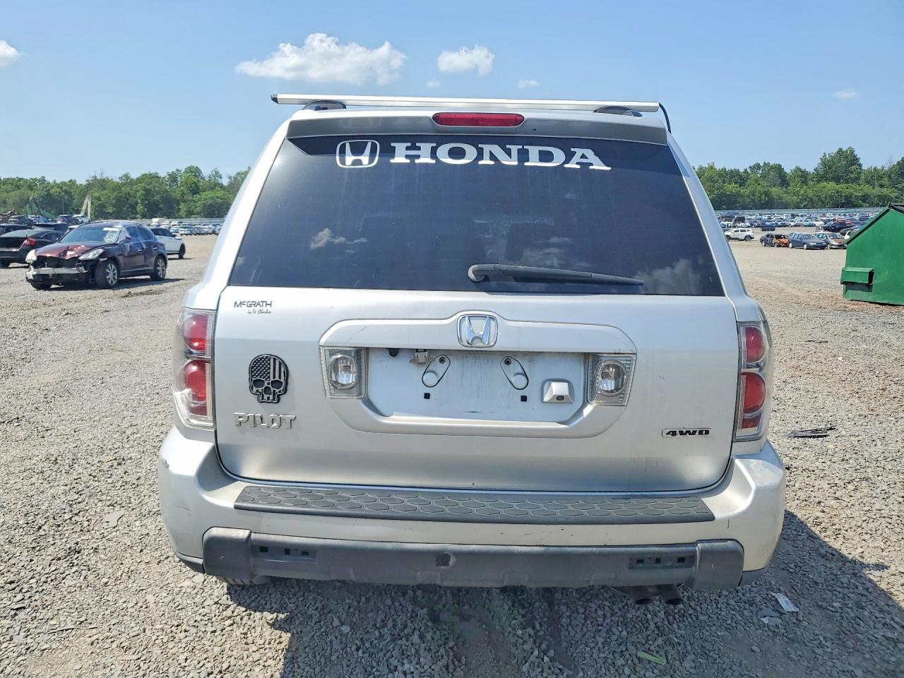 2006 Honda Pilot Ex Silver vin: 5FNYF187X6B002244