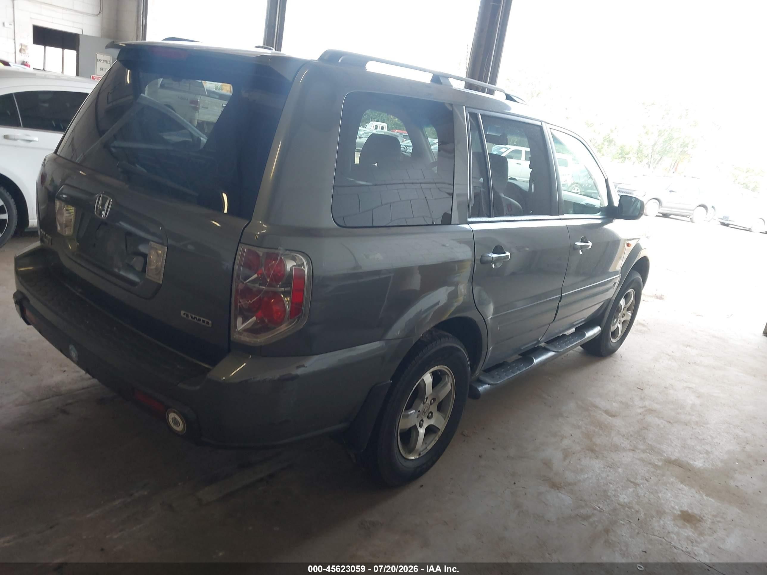 2008 Honda Pilot Ex-l Серый vin: 5FNYF187X8B008919