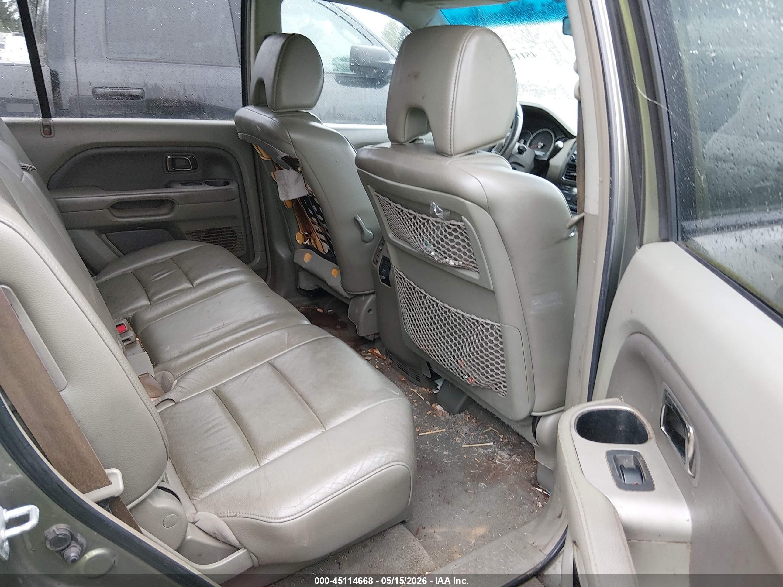 2008 Honda Pilot Ex-l Green vin: 5FNYF187X8B032458