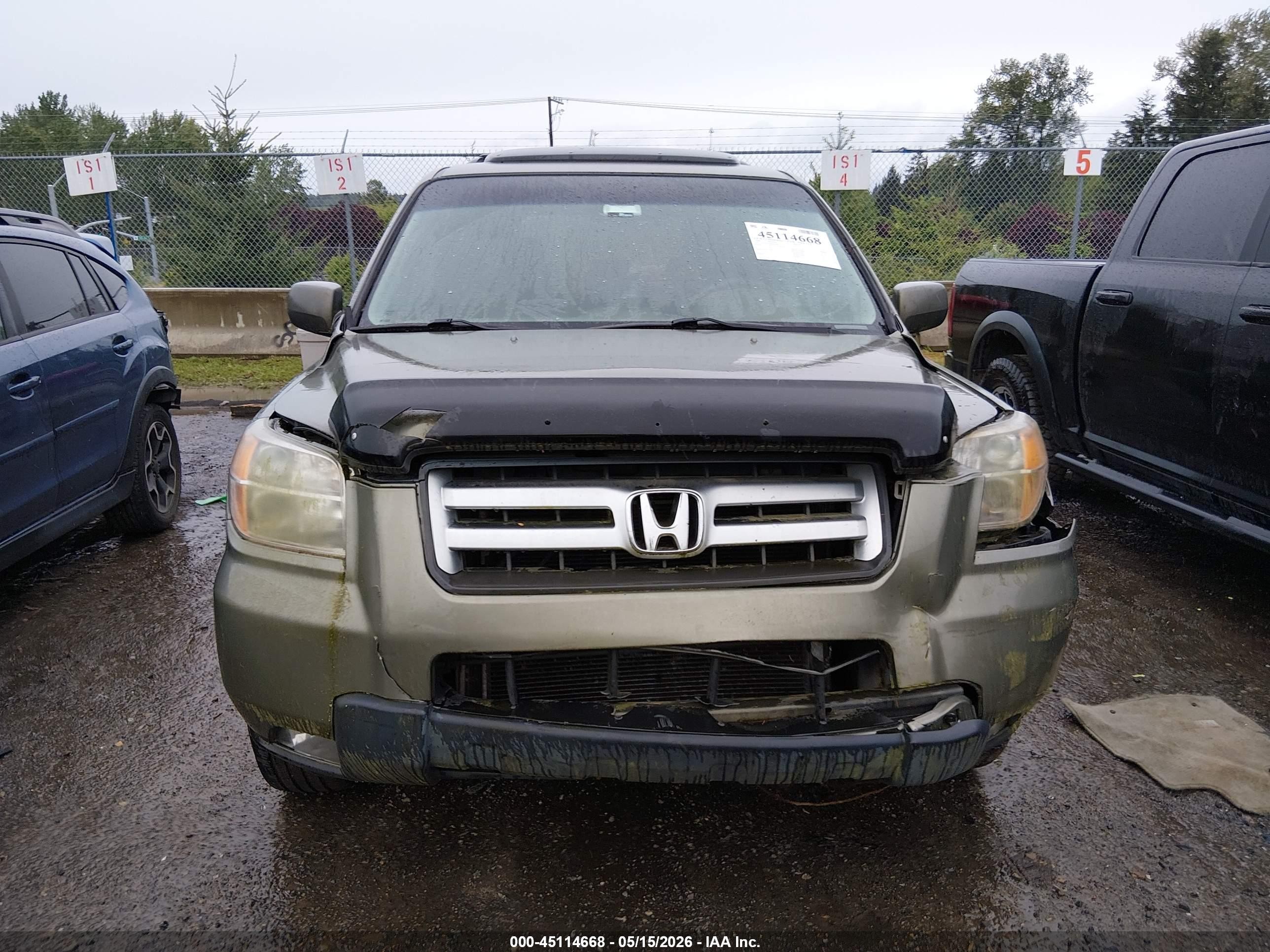 2008 Honda Pilot Ex-l Green vin: 5FNYF187X8B032458