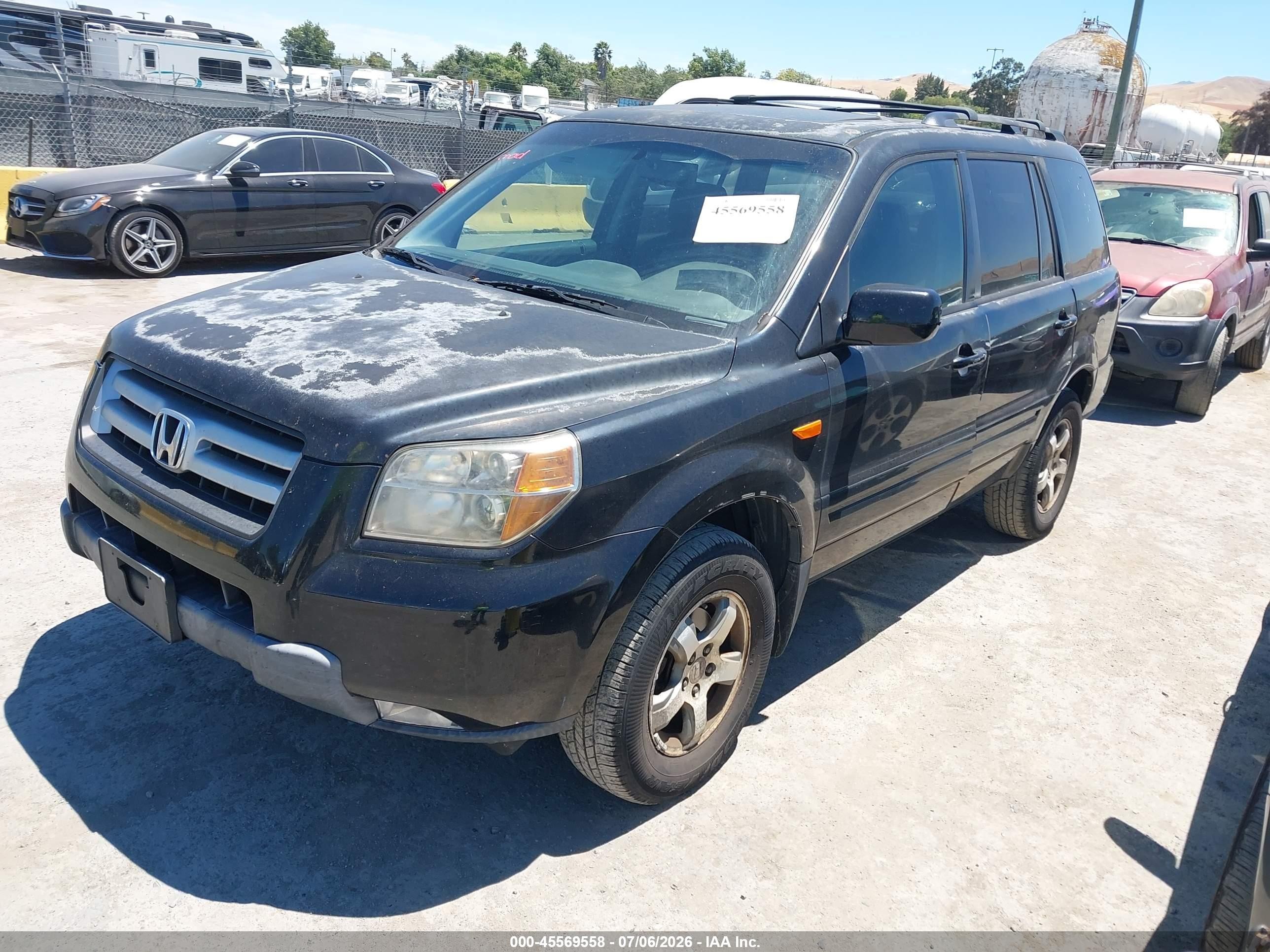2008 Honda Pilot Ex-l Gray vin: 5FNYF187X8B045775