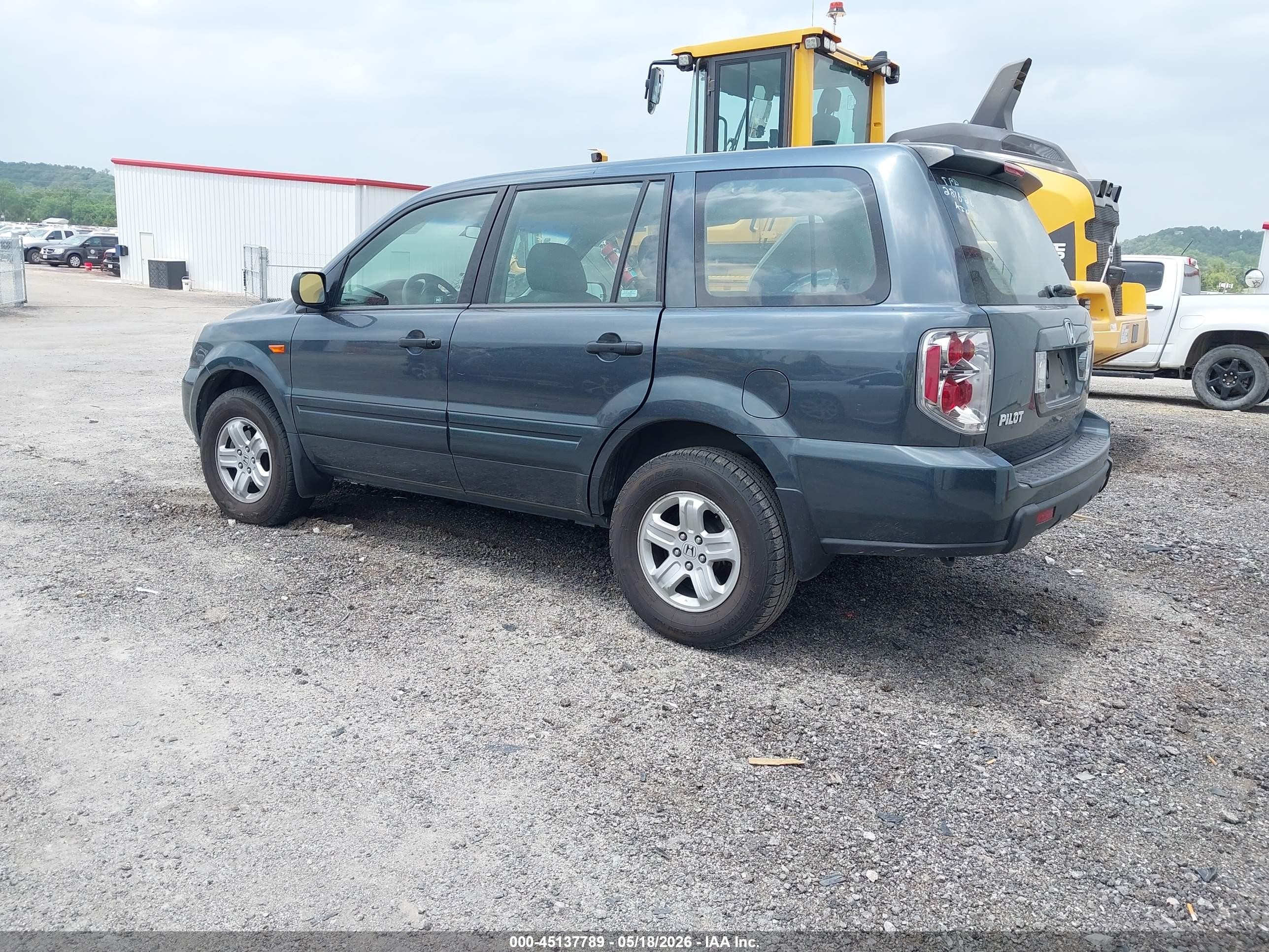 2006 Honda Pilot Lx Gray vin: 5FNYF28116B036834