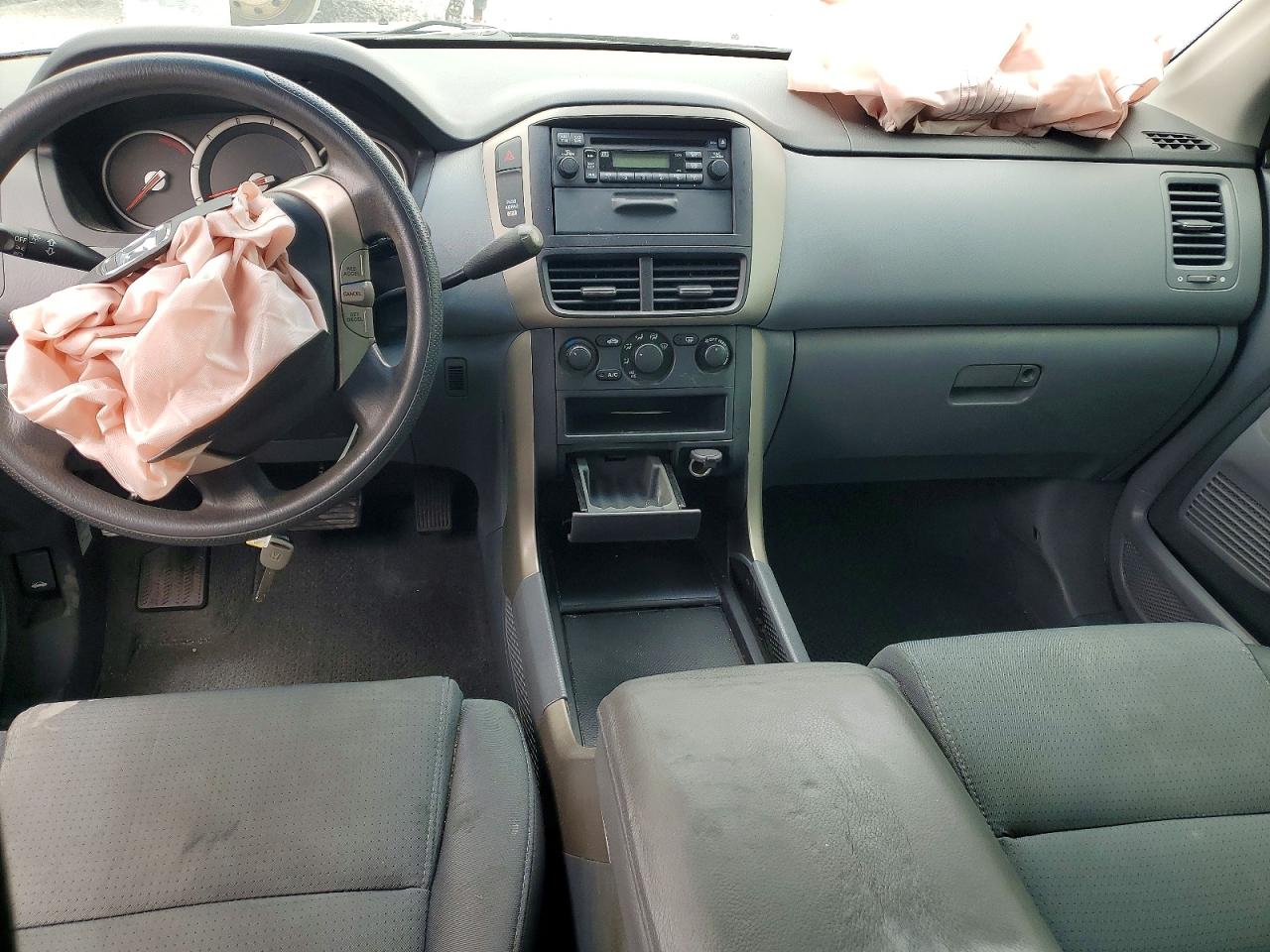 2007 Honda Pilot Lx Blue vin: 5FNYF28117B035488