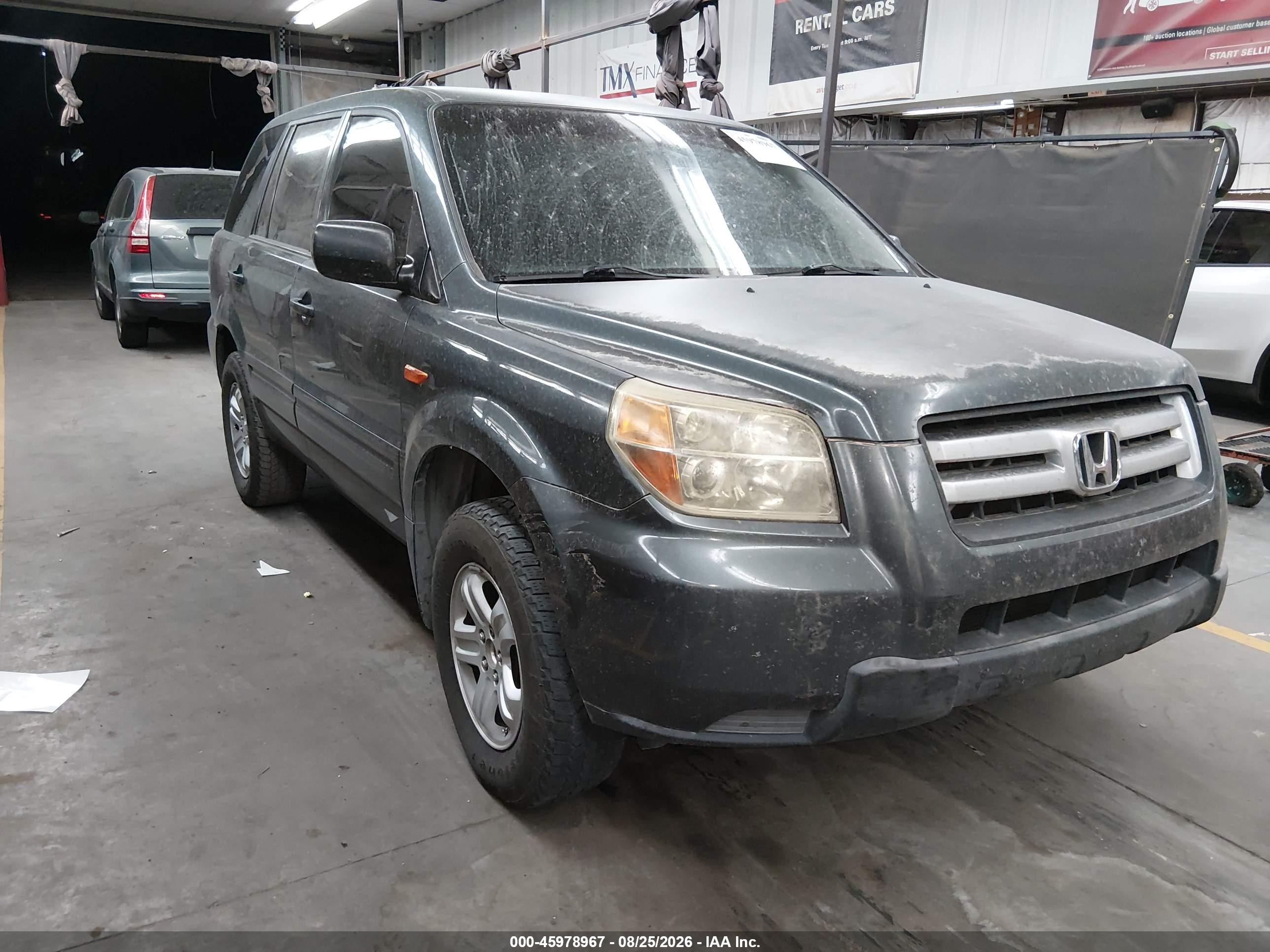 2006 Honda Pilot Lx Green vin: 5FNYF28126B014583
