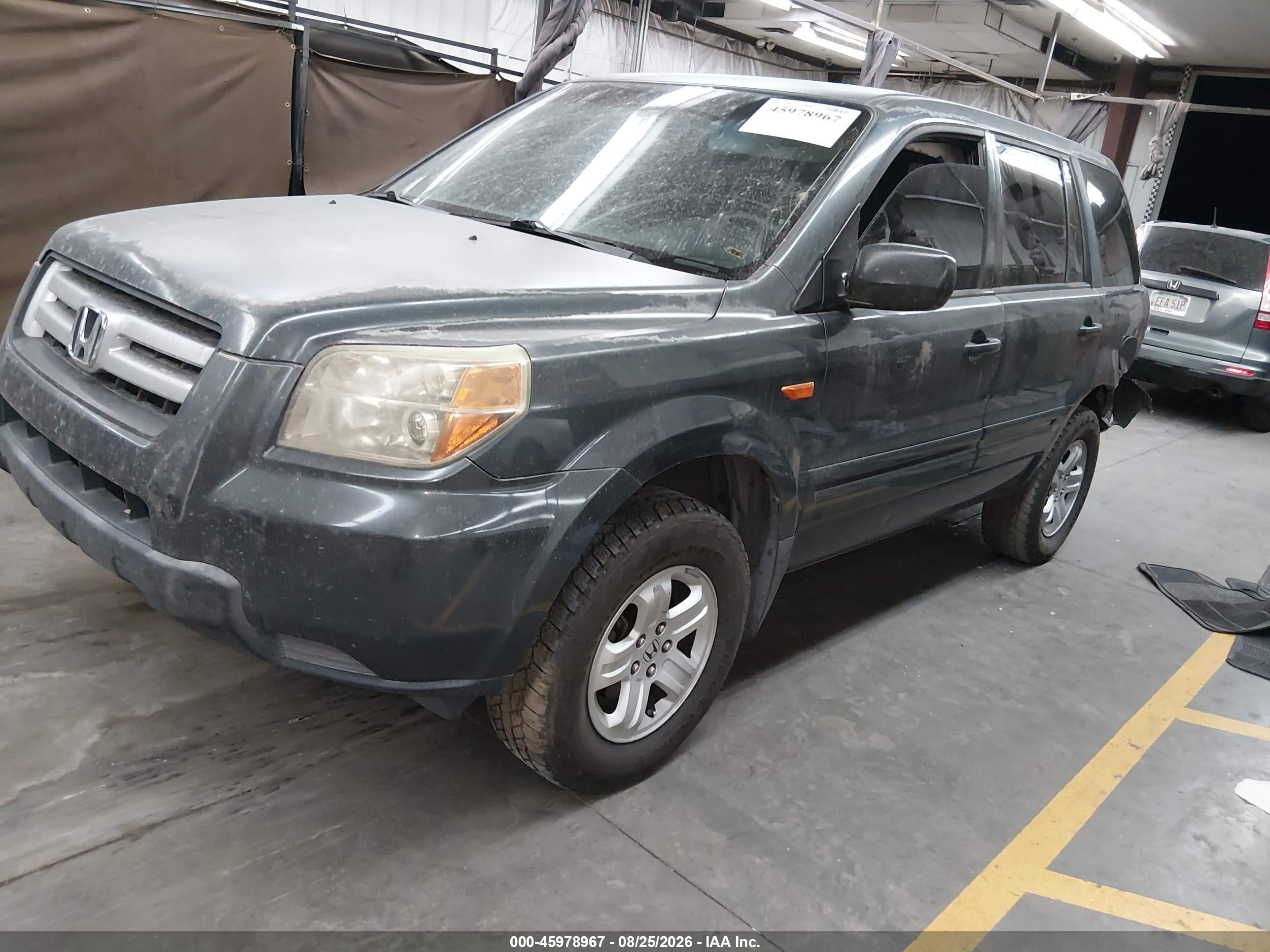 2006 Honda Pilot Lx Green vin: 5FNYF28126B014583