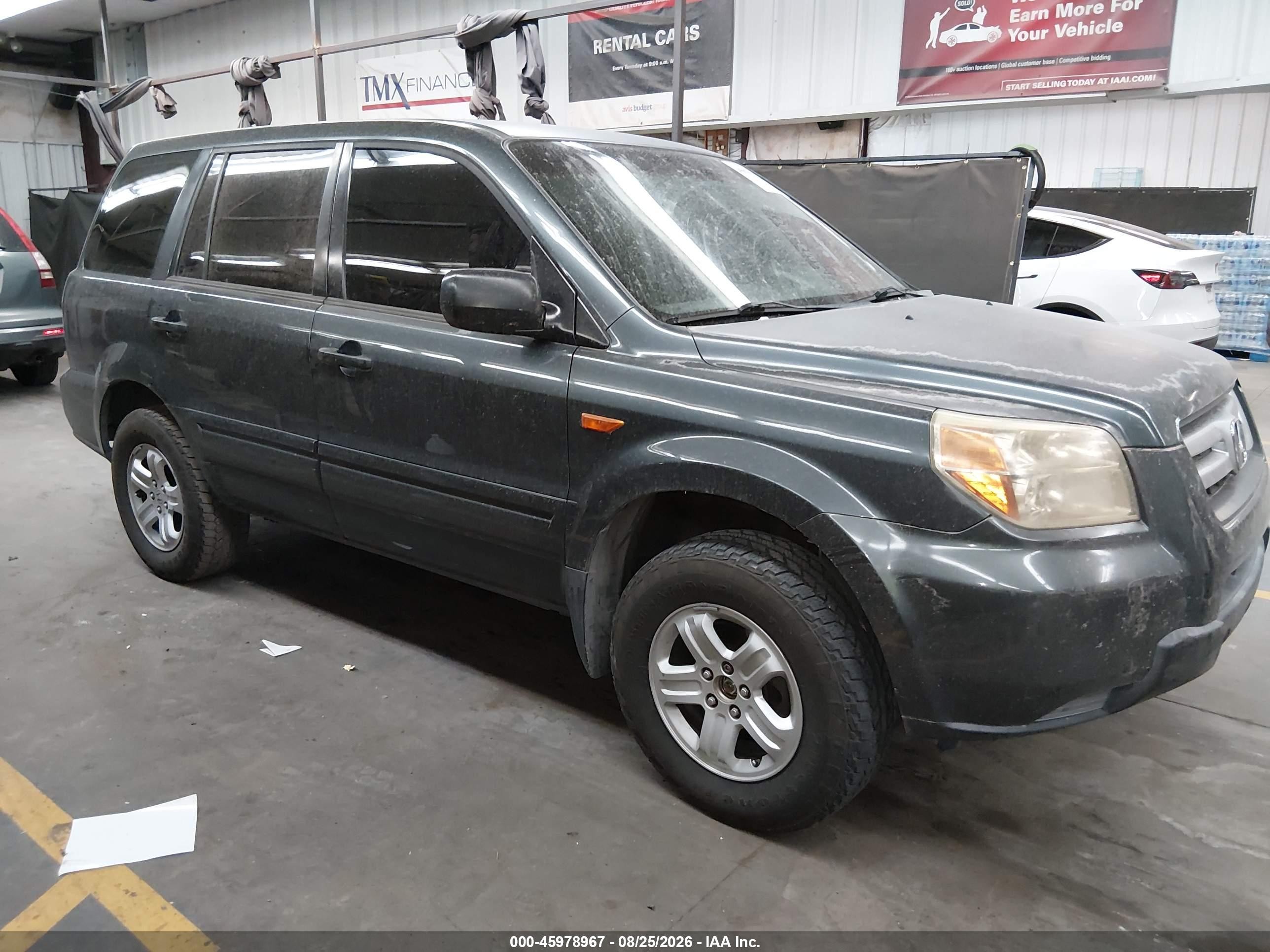 2006 Honda Pilot Lx Green vin: 5FNYF28126B014583