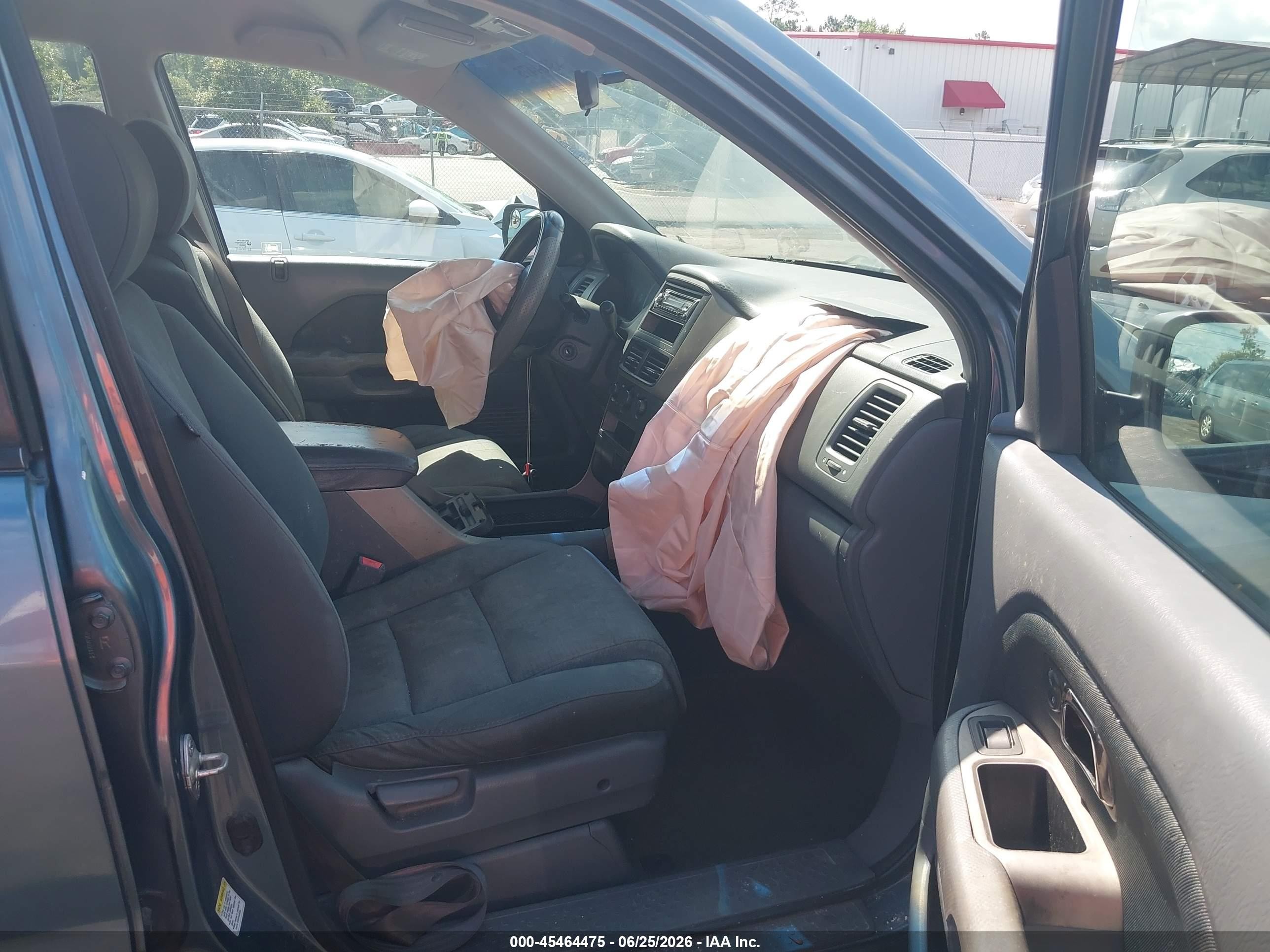 2007 Honda Pilot Lx Blue vin: 5FNYF28127B004931