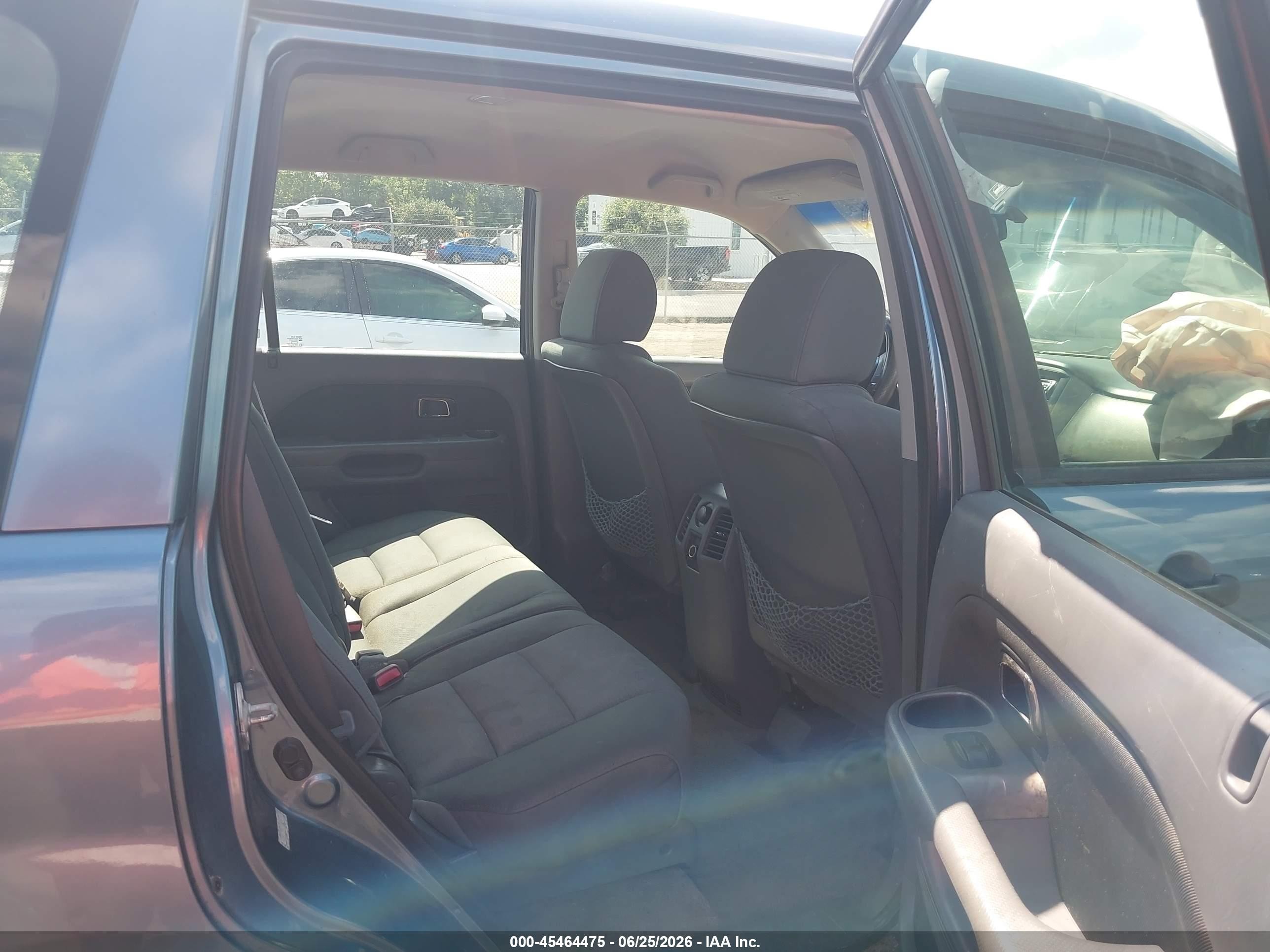 2007 Honda Pilot Lx Blue vin: 5FNYF28127B004931