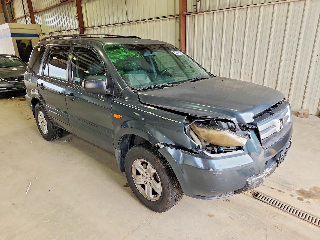 2006 Honda Pilot Lx Gray vin: 5FNYF28146B032177
