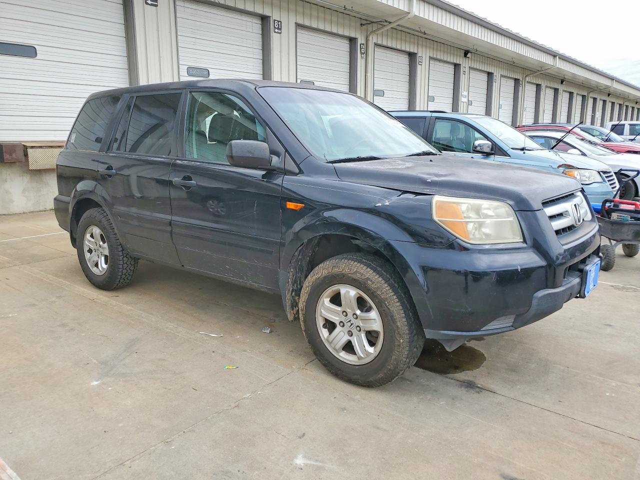2006 Honda Pilot Lx Black vin: 5FNYF28146B038464