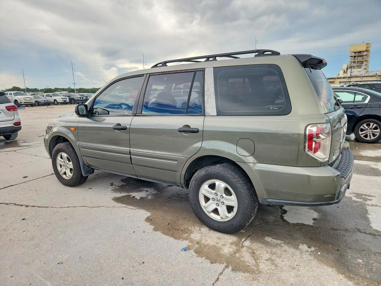 2007 Honda Pilot Lx Green vin: 5FNYF28147B006020