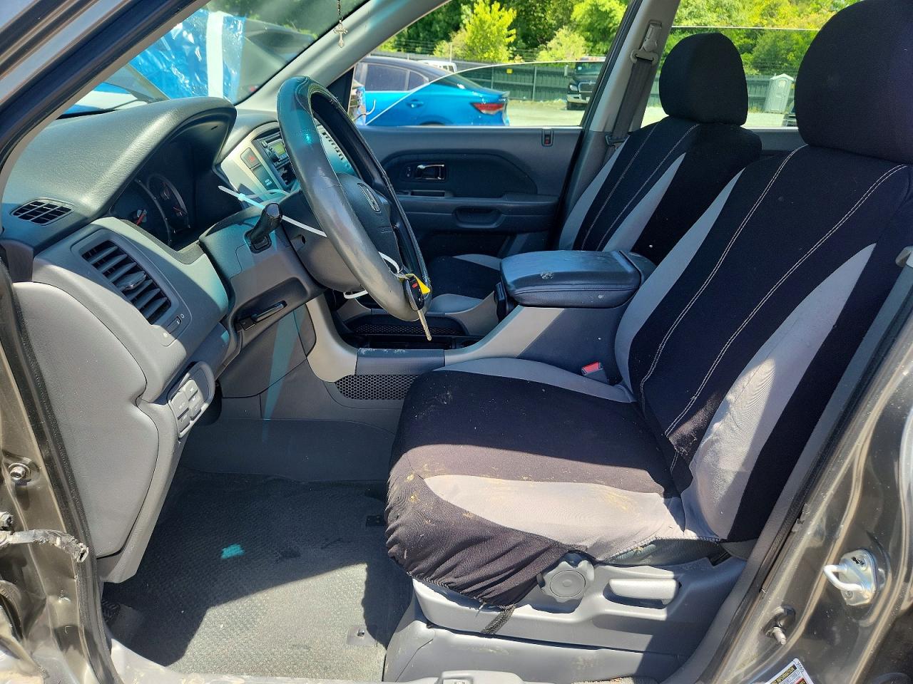 2007 Honda Pilot Lx Gray vin: 5FNYF28147B008964
