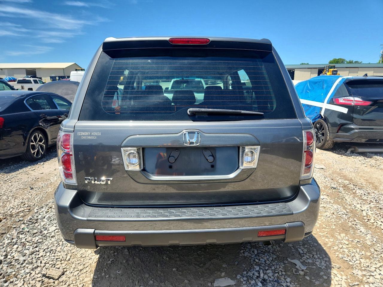 2007 Honda Pilot Lx Gray vin: 5FNYF28147B008964