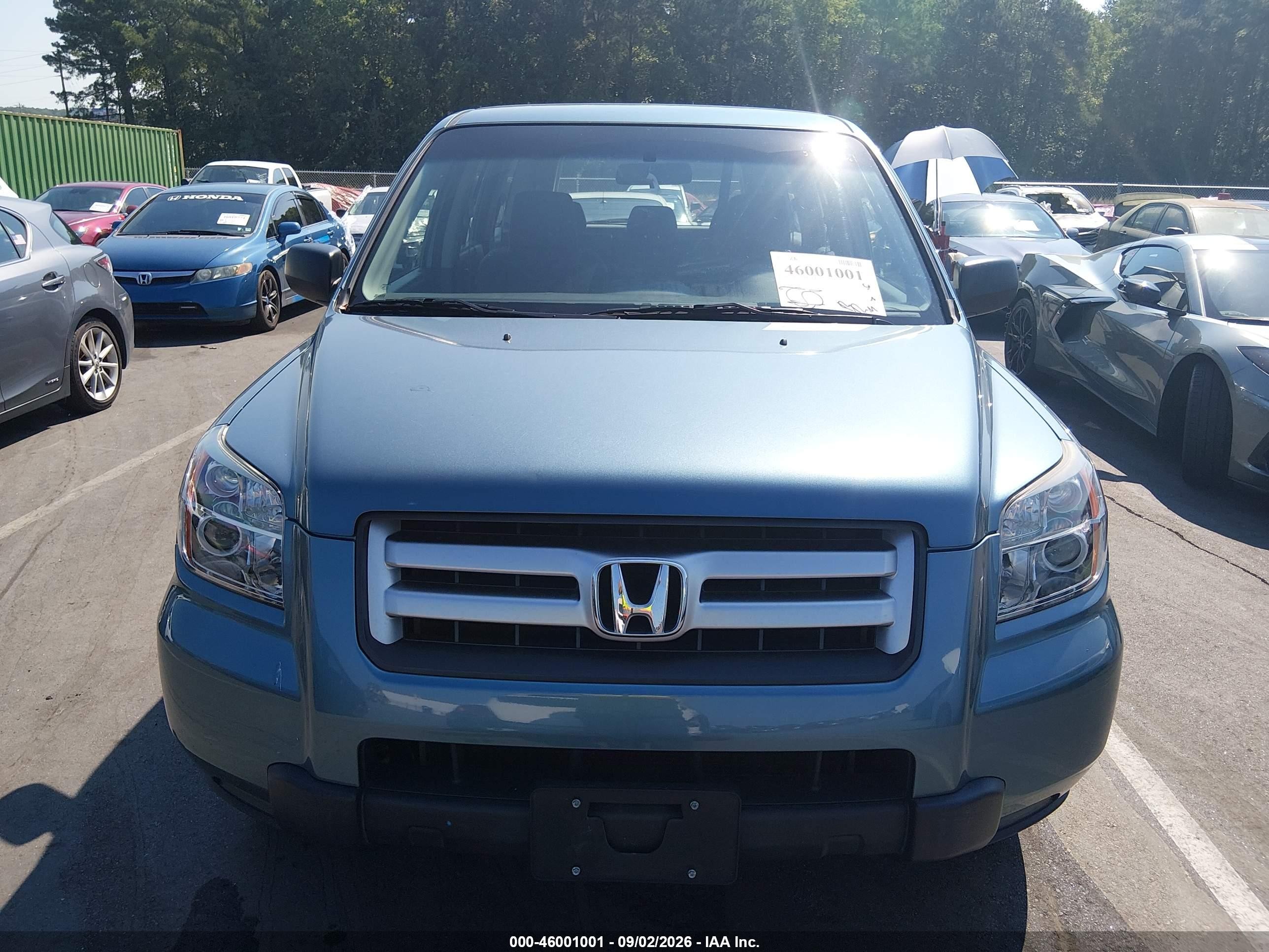 2007 Honda Pilot Lx Gray vin: 5FNYF28147B013792