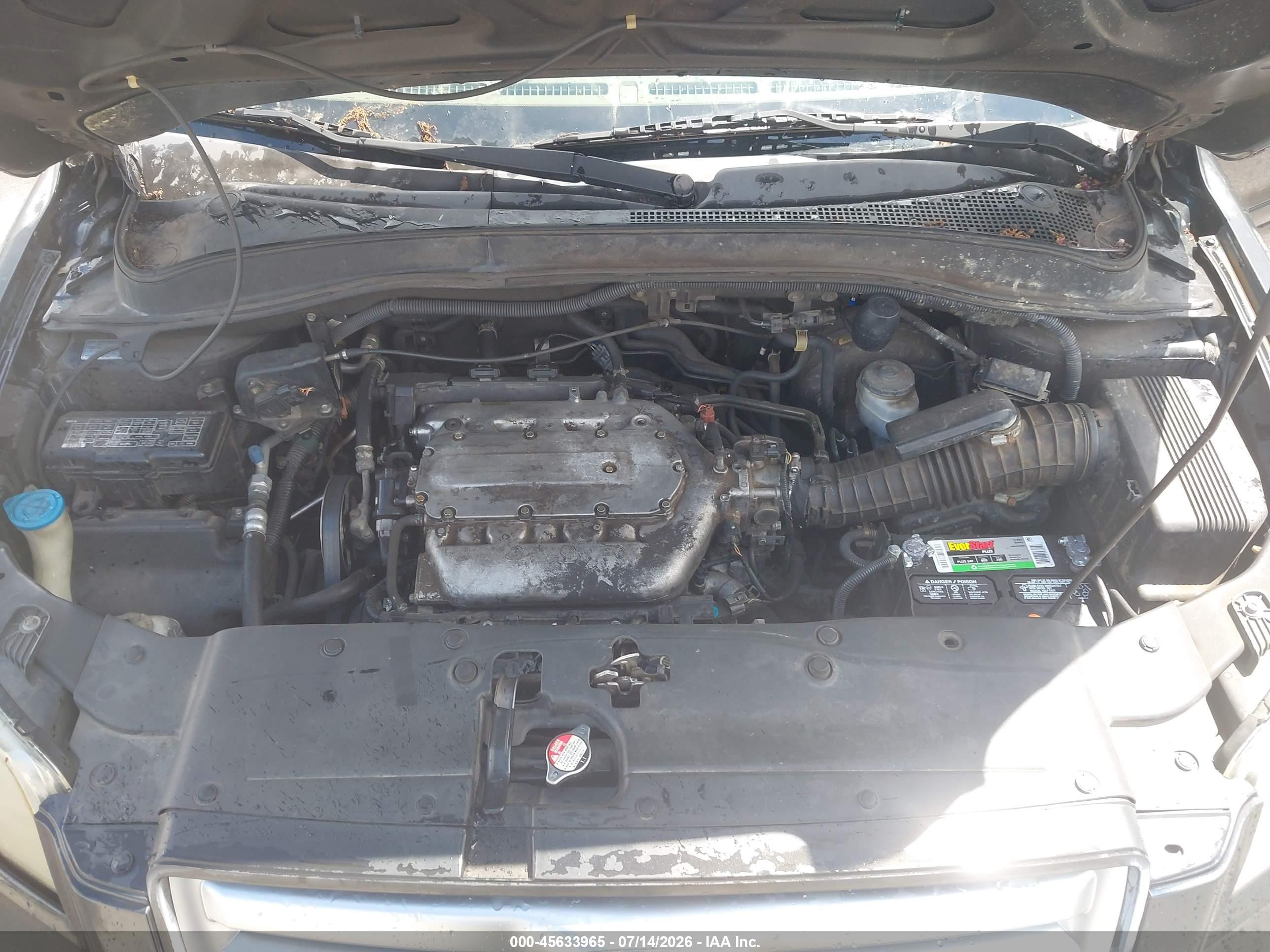 2006 Honda Pilot Lx Black vin: 5FNYF28156B046525