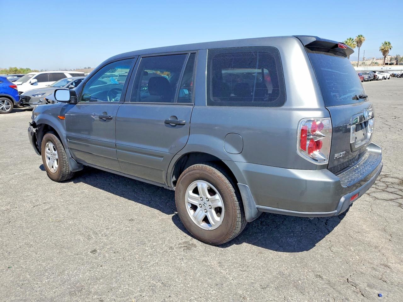 2007 Honda Pilot Lx Gray vin: 5FNYF28167B025507