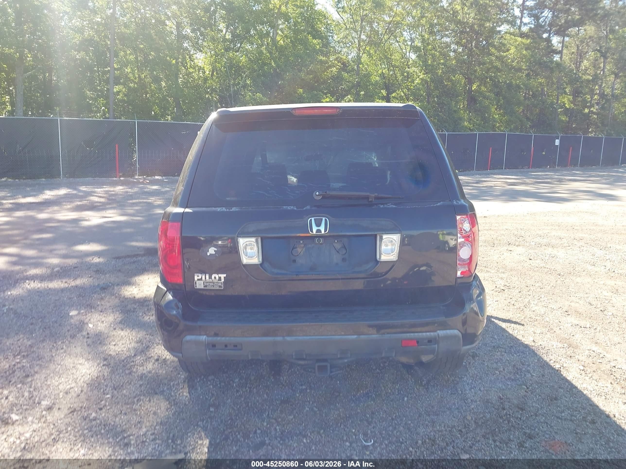 2007 Honda Pilot Lx Black vin: 5FNYF28167B034031
