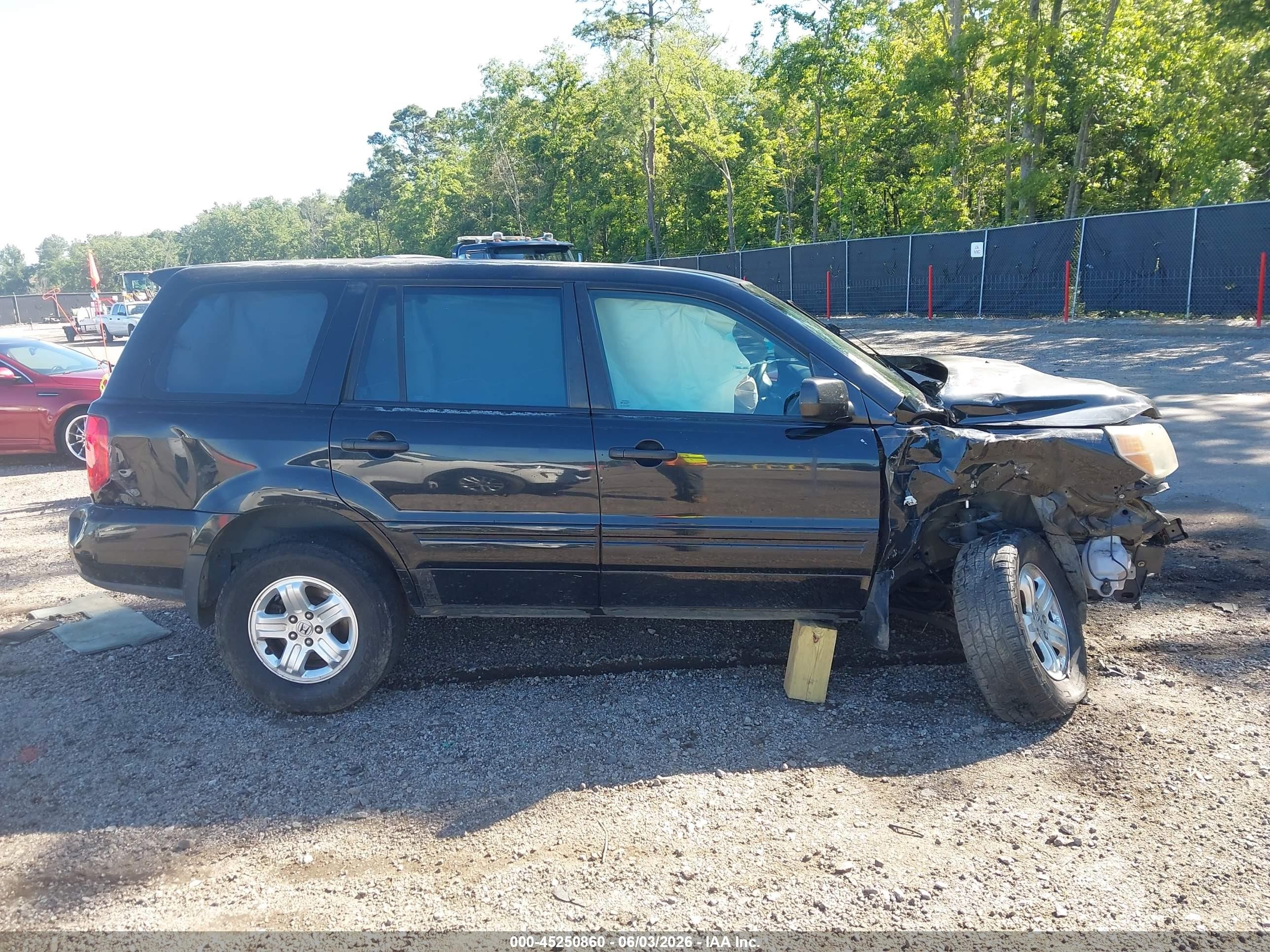 2007 Honda Pilot Lx Black vin: 5FNYF28167B034031