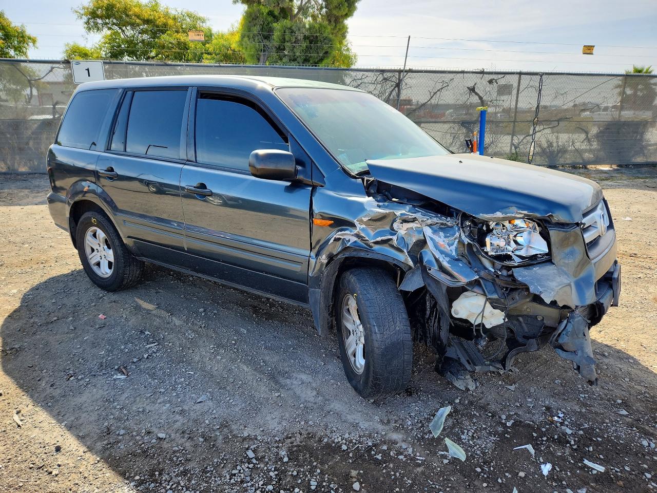 2006 Honda Pilot Lx Green vin: 5FNYF28186B019089