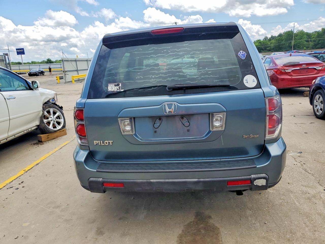 2006 Honda Pilot Lx Turquoise vin: 5FNYF28196B028108