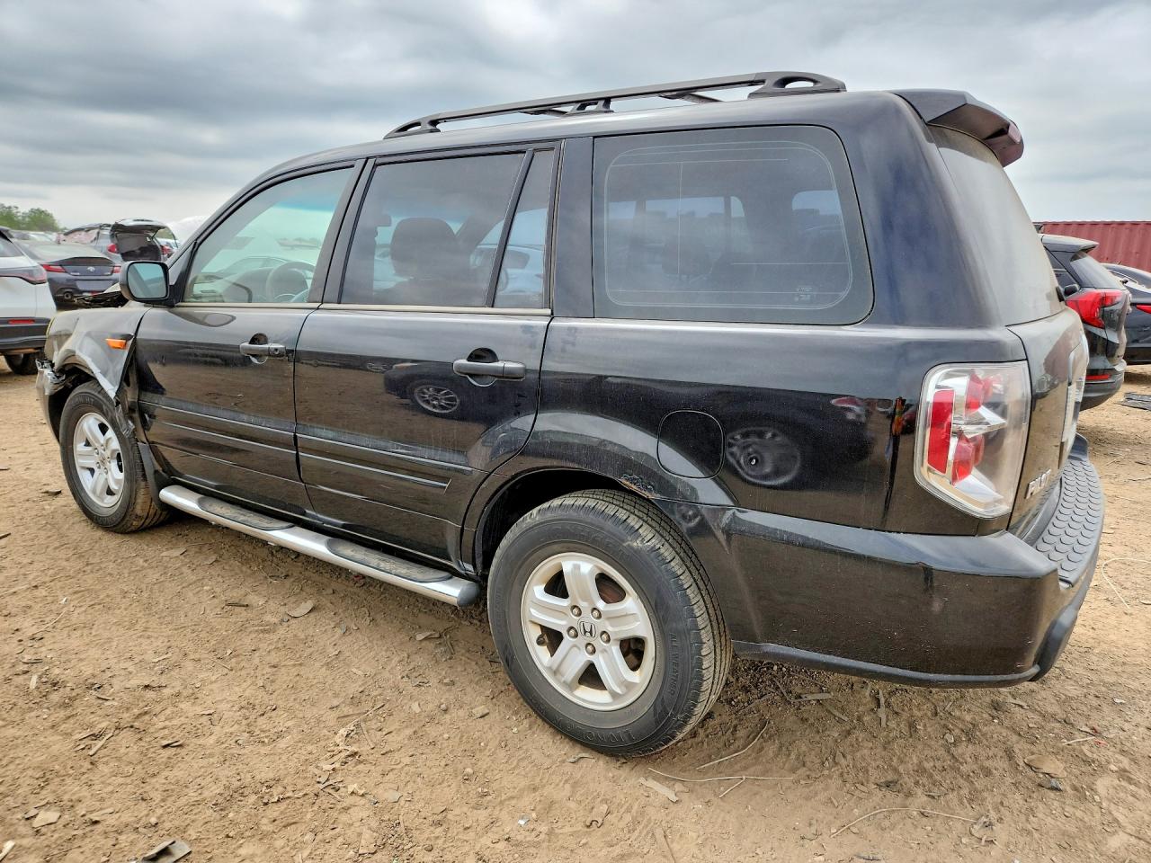 2007 Honda Pilot Lx Black vin: 5FNYF28197B003453