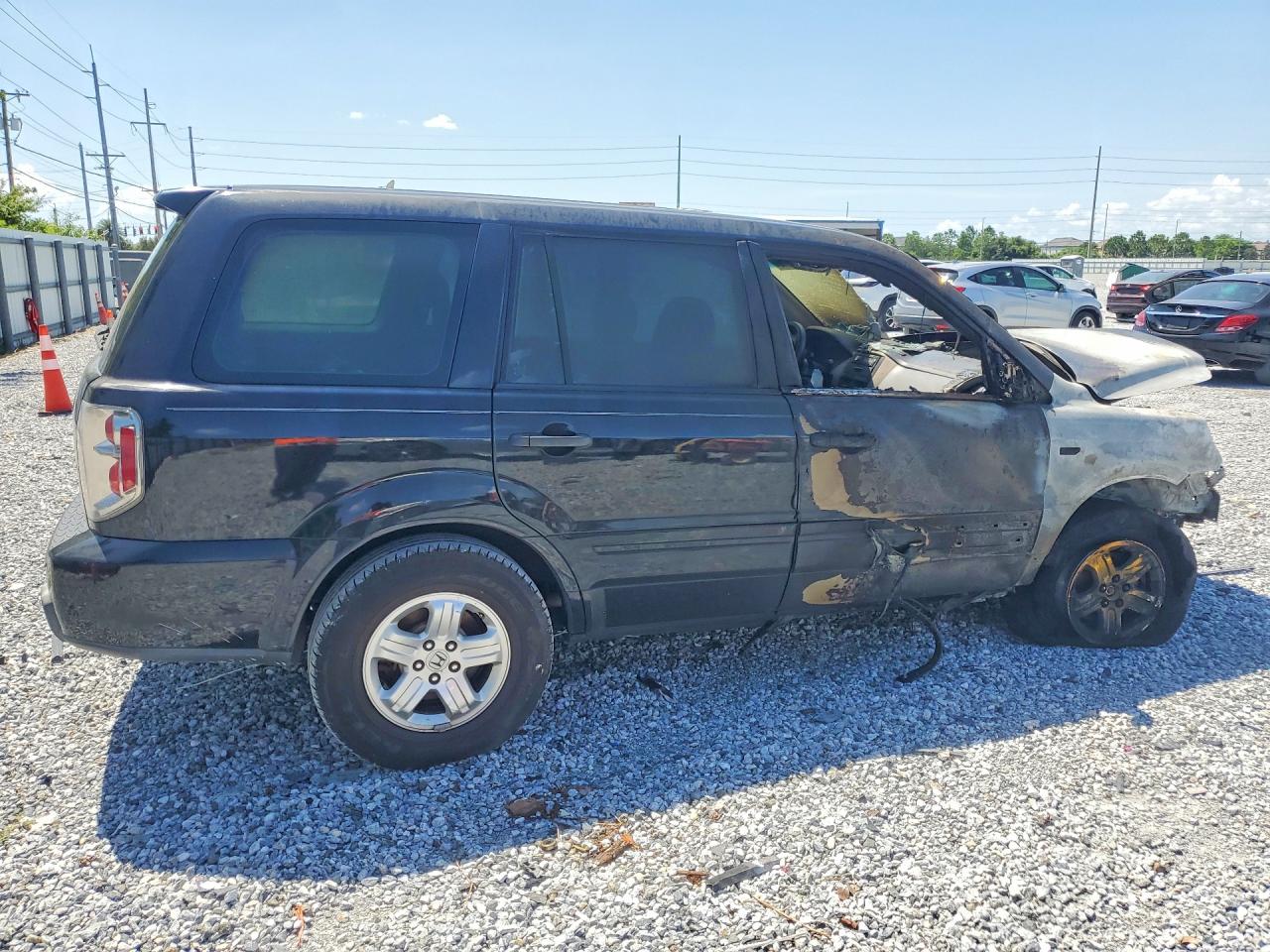 2007 Honda Pilot Lx Черный vin: 5FNYF28197B044682