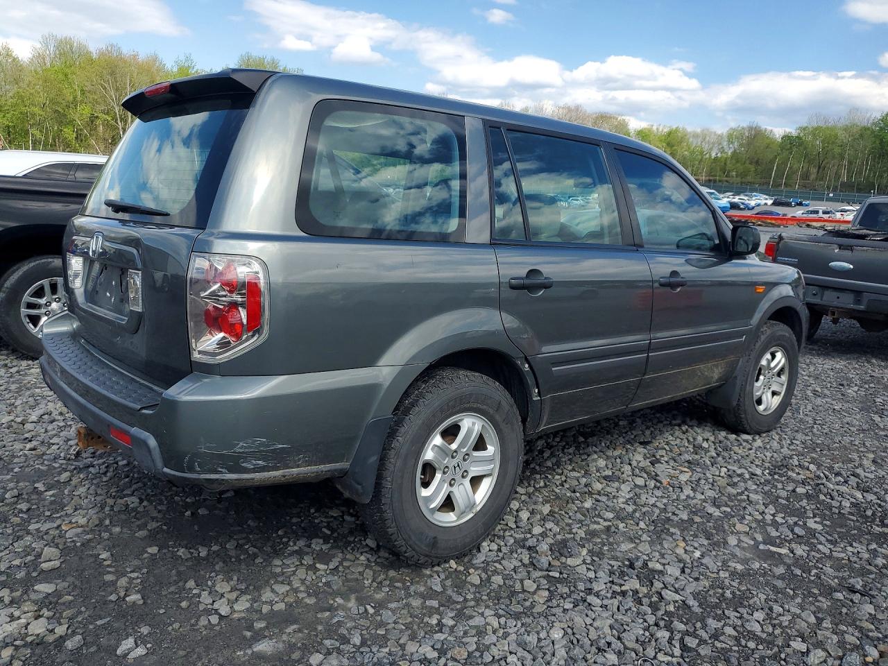 2007 Honda Pilot Lx Серебряный vin: 5FNYF281X7B042679