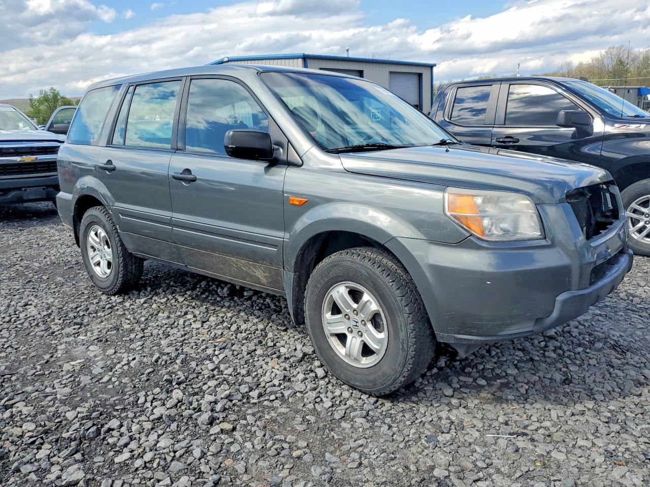 2007 Honda Pilot Lx Серебряный vin: 5FNYF281X7B042679