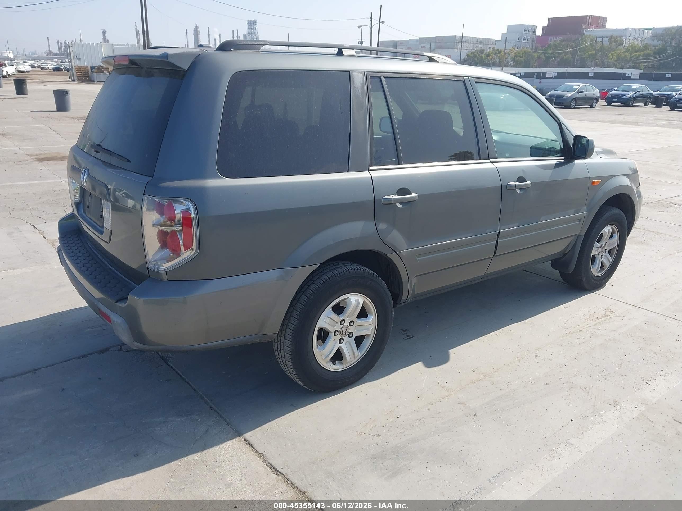 2008 Honda Pilot Vp Серый vin: 5FNYF28208B029448