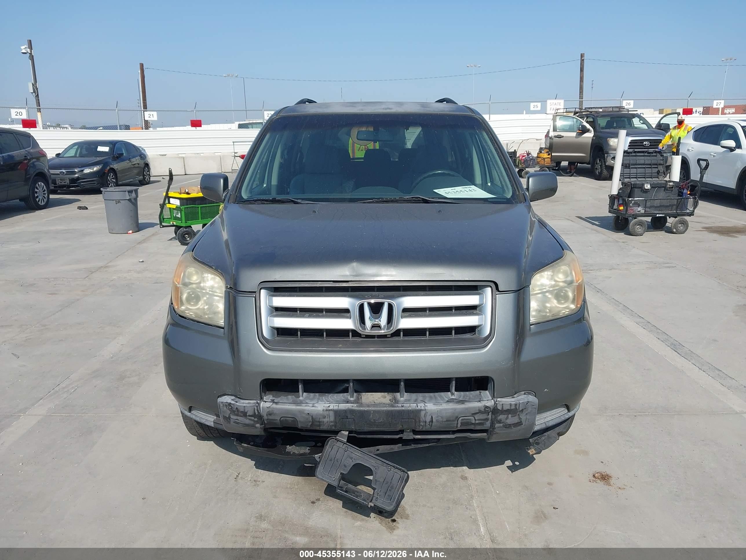 2008 Honda Pilot Vp Серый vin: 5FNYF28208B029448