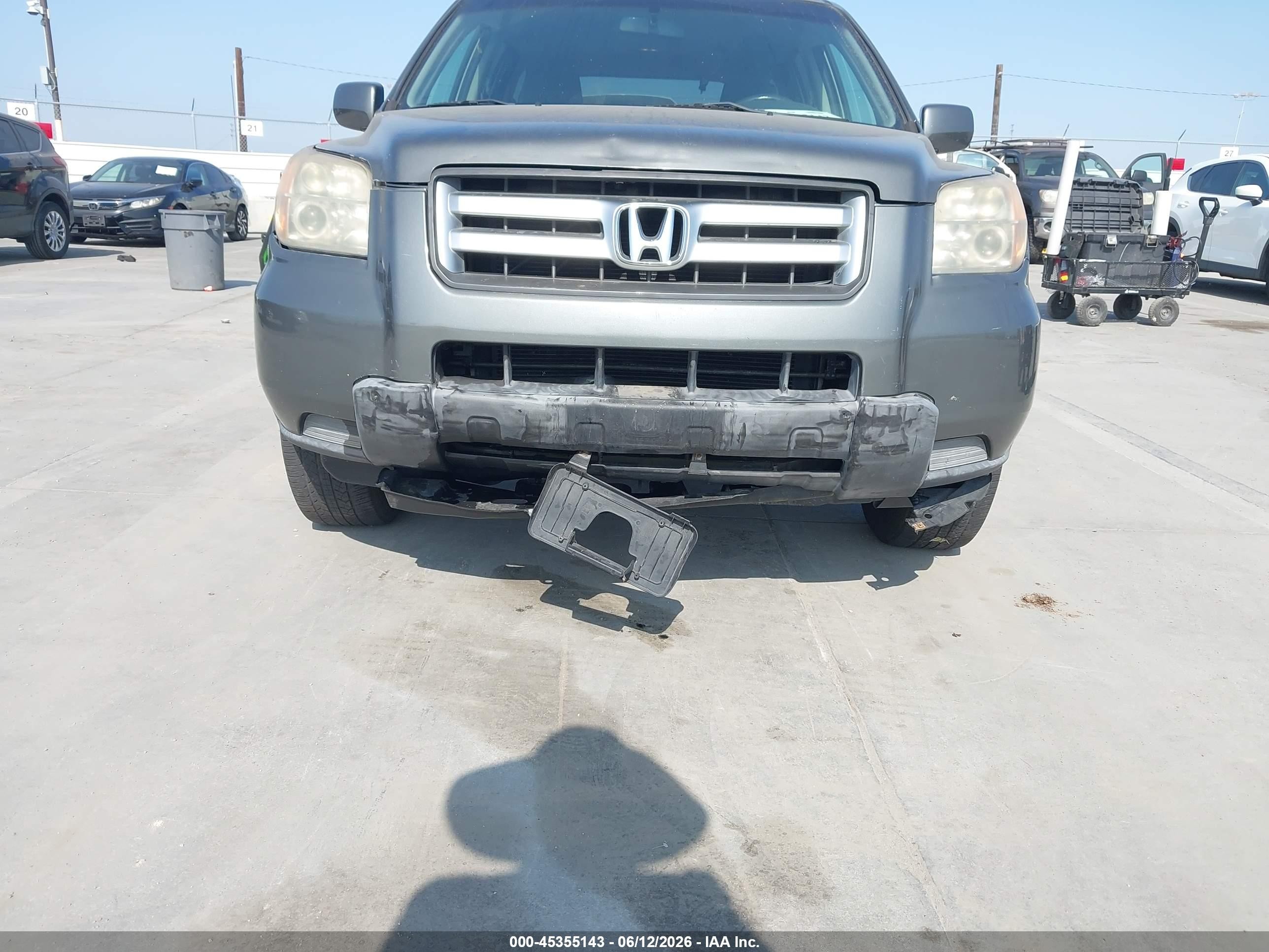 2008 Honda Pilot Vp Серый vin: 5FNYF28208B029448