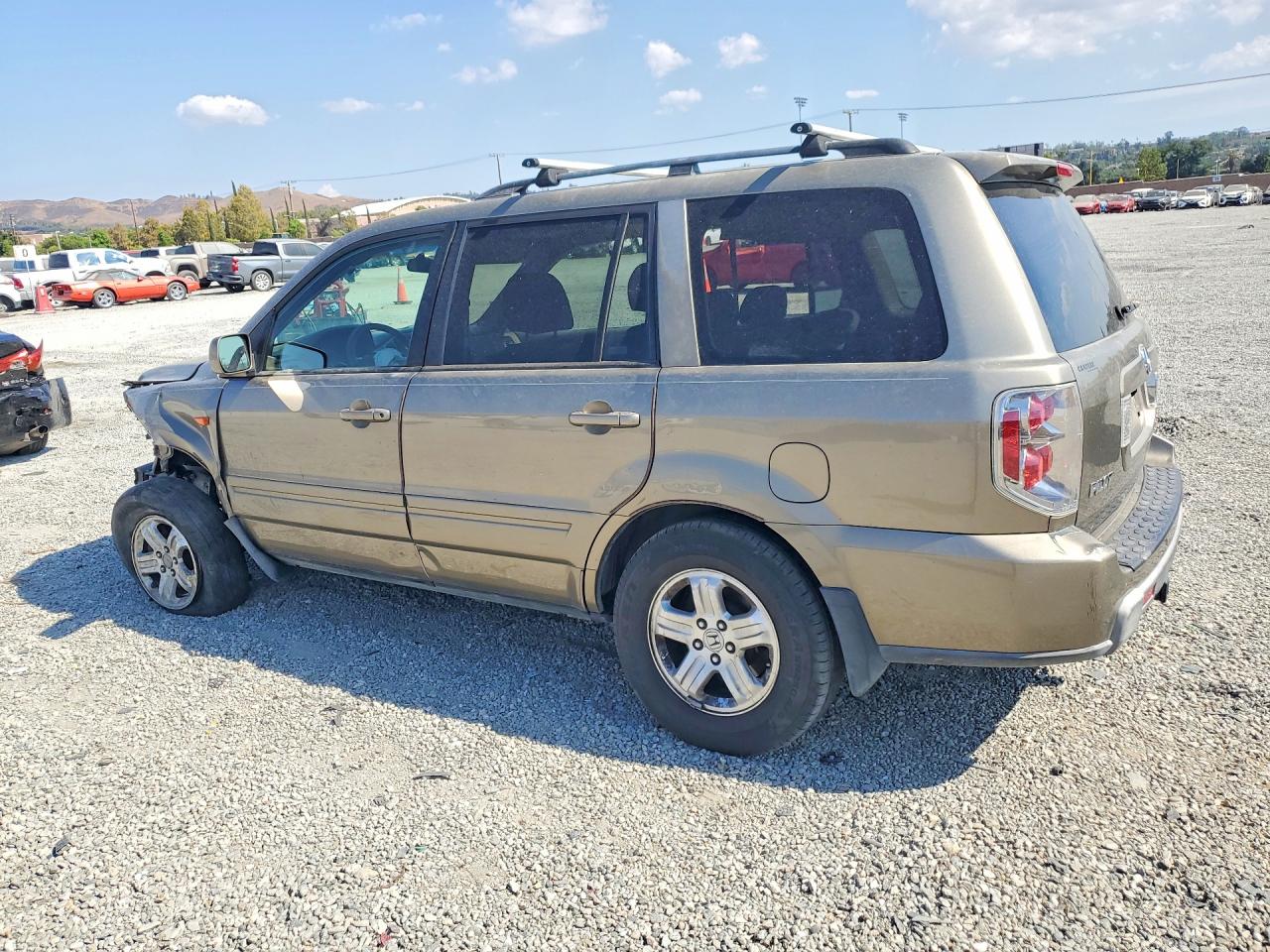 2008 Honda Pilot Vp Tan vin: 5FNYF28208B030115