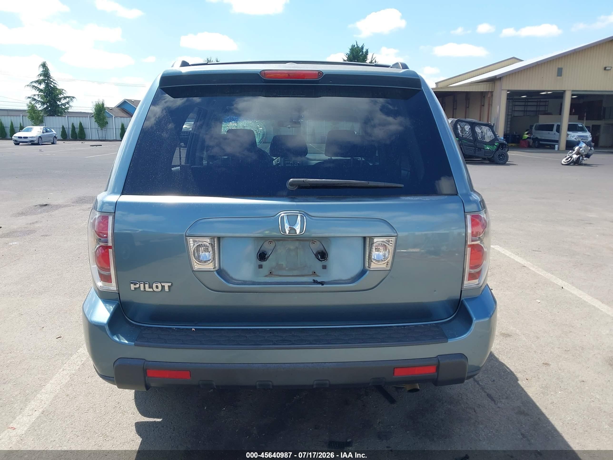 2008 Honda Pilot Vp Blue vin: 5FNYF28228B007757