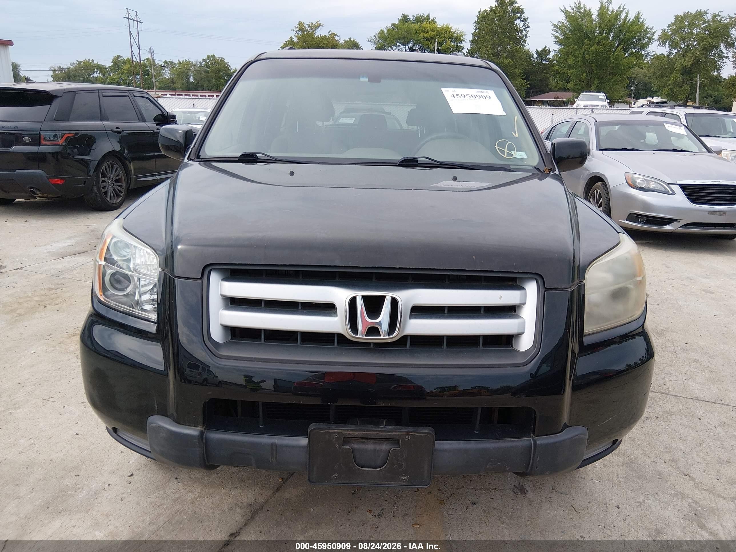 2008 Honda Pilot Vp Черный vin: 5FNYF28228B008505