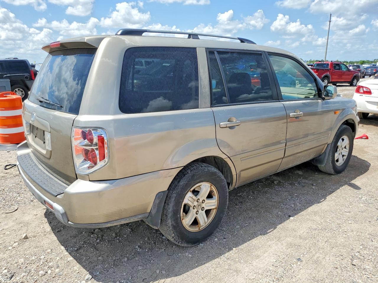 2008 Honda Pilot Vp Tan vin: 5FNYF28238B021571