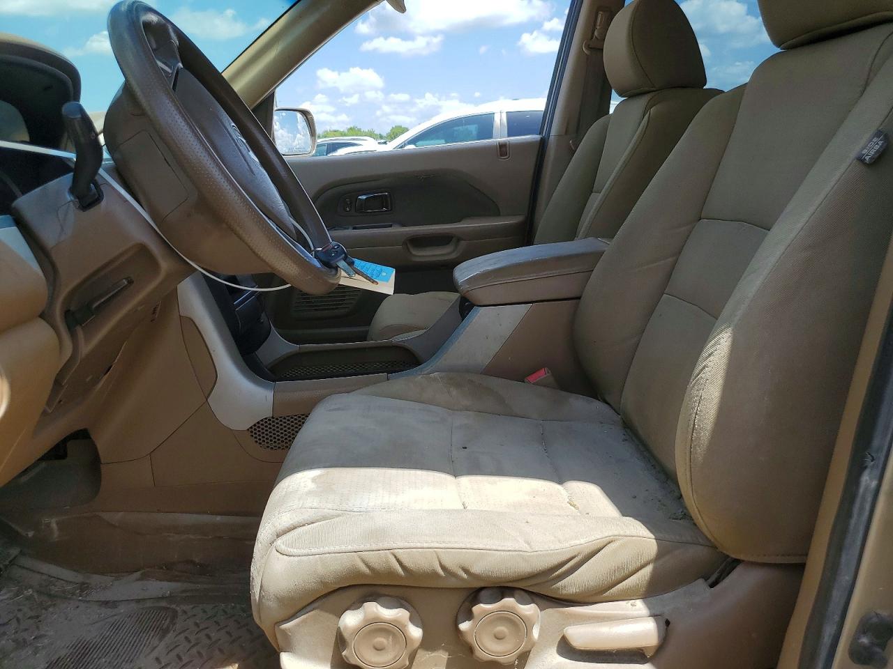 2008 Honda Pilot Vp Tan vin: 5FNYF28238B021571