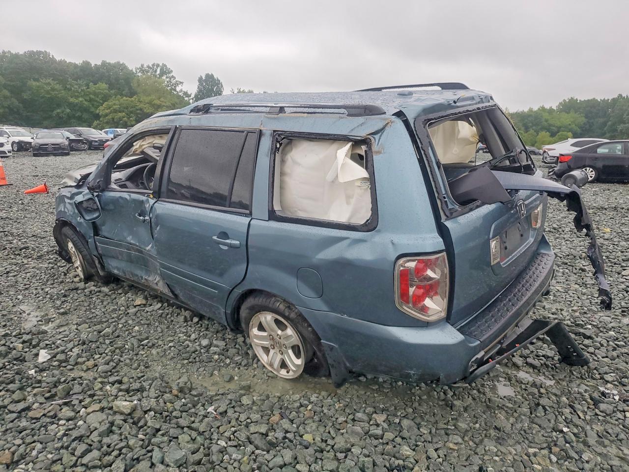 2008 Honda Pilot Vp Blue vin: 5FNYF28258B014069