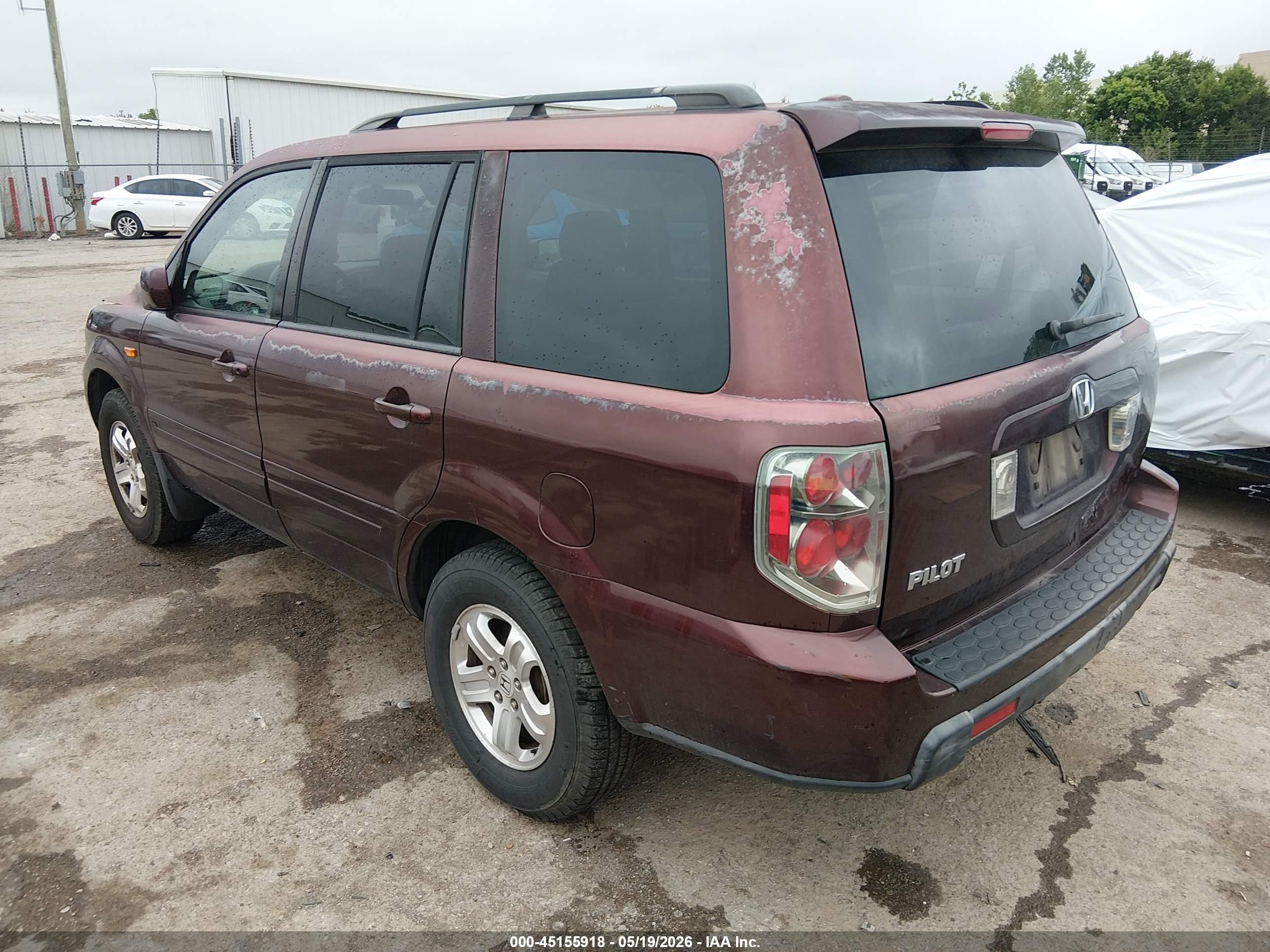 2008 Honda Pilot Vp Темно-бордовый vin: 5FNYF28268B002819