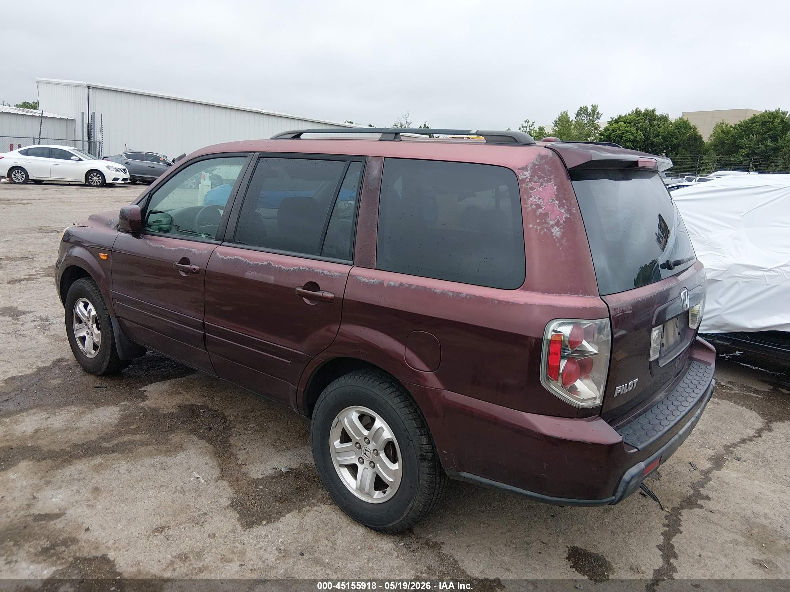 2008 Honda Pilot Vp Темно-бордовый vin: 5FNYF28268B002819