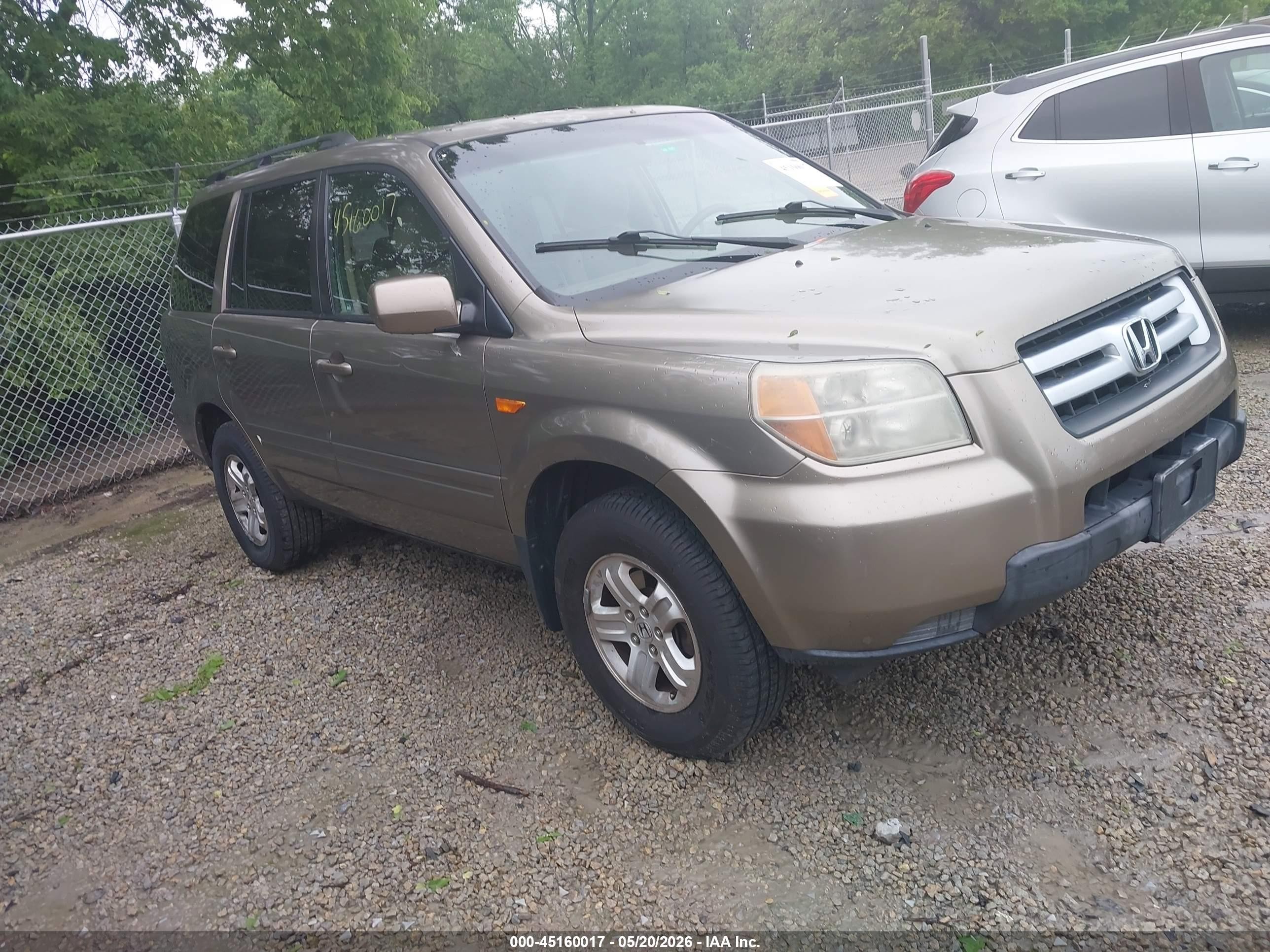 2008 Honda Pilot Vp Dark Brown vin: 5FNYF28288B005723