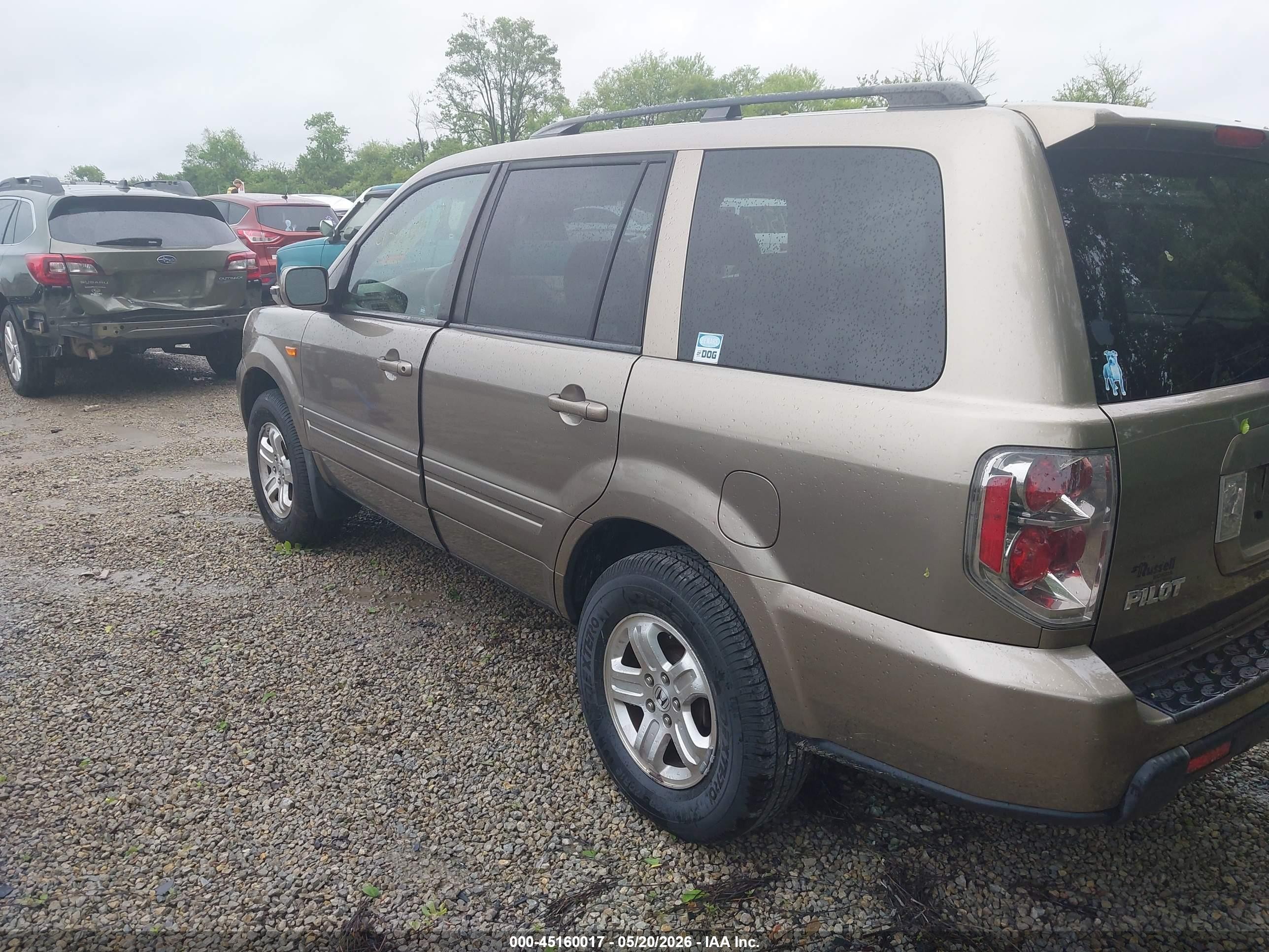 2008 Honda Pilot Vp Dark Brown vin: 5FNYF28288B005723