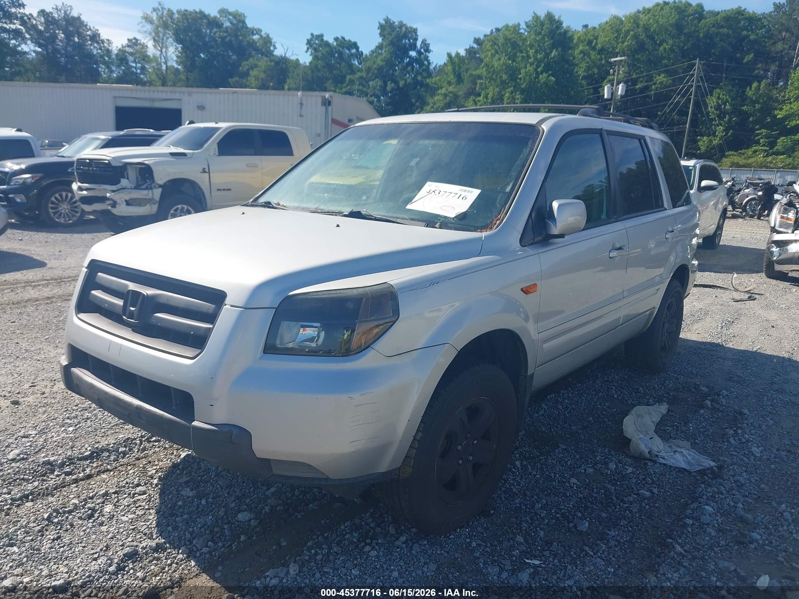 2008 Honda Pilot Vp Silver vin: 5FNYF28298B020070