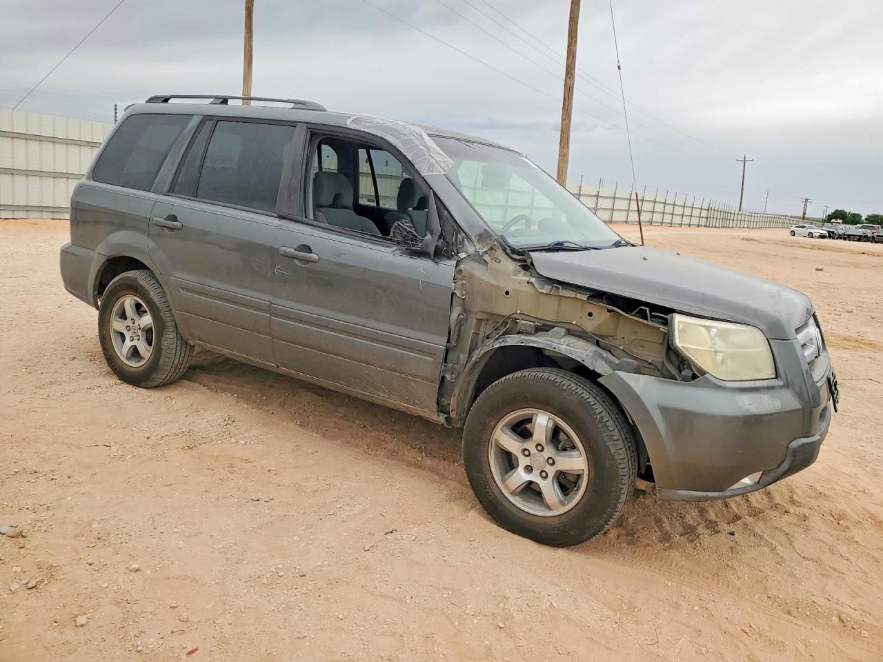 2008 Honda Pilot Se Gray vin: 5FNYF28328B000381