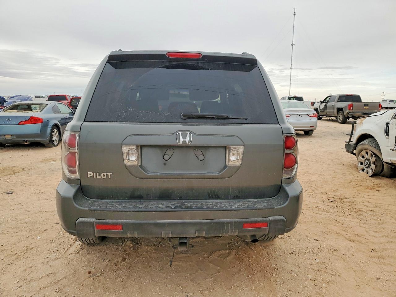 2008 Honda Pilot Se Gray vin: 5FNYF28328B000381