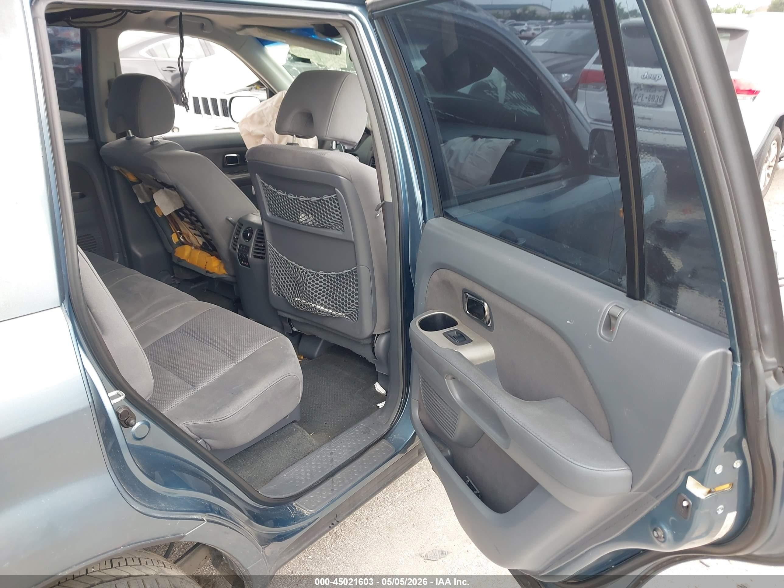2008 Honda Pilot Se Light Blue vin: 5FNYF28338B001877